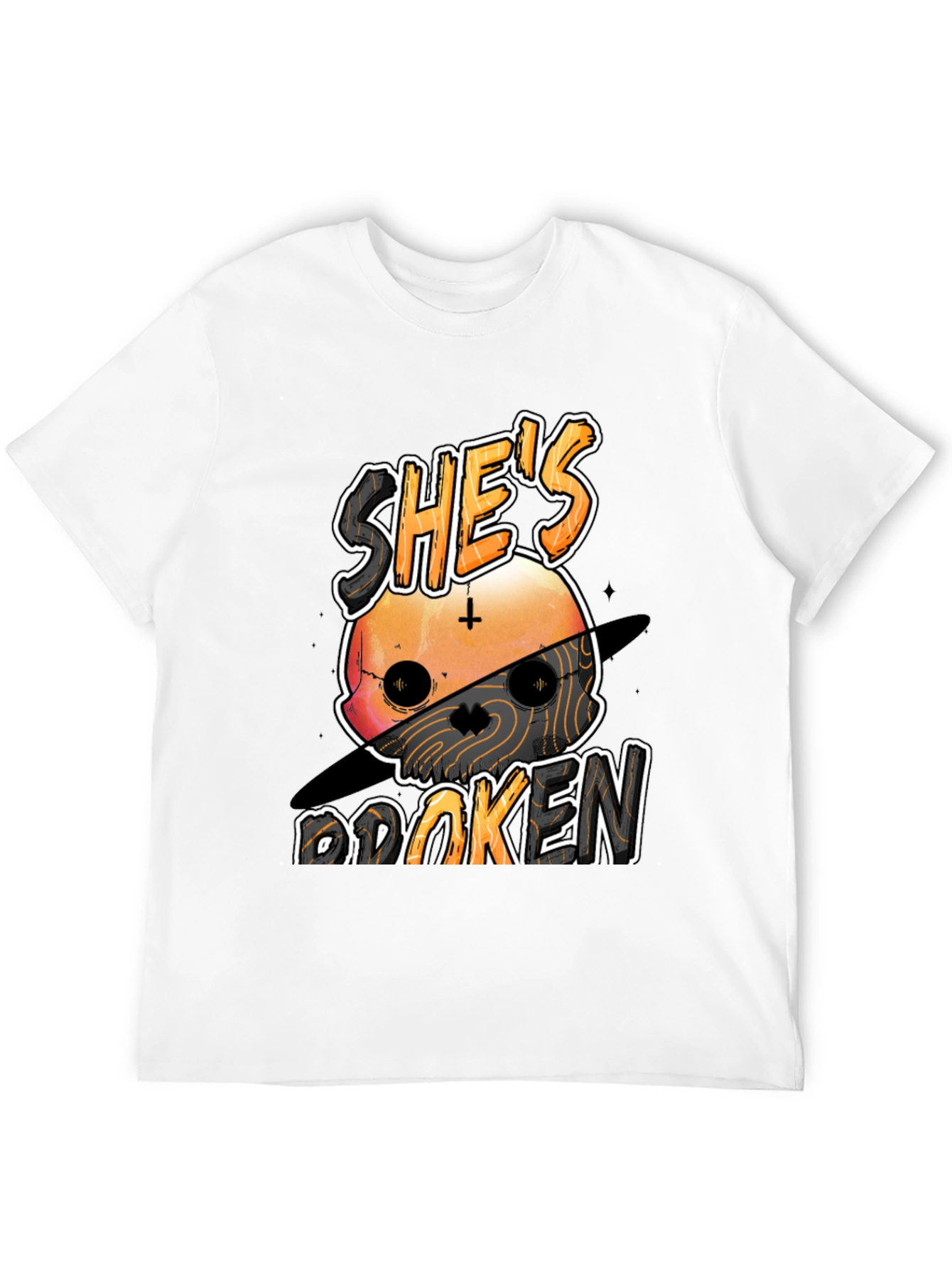 Shes Broken T-Shirt - Graphic Print