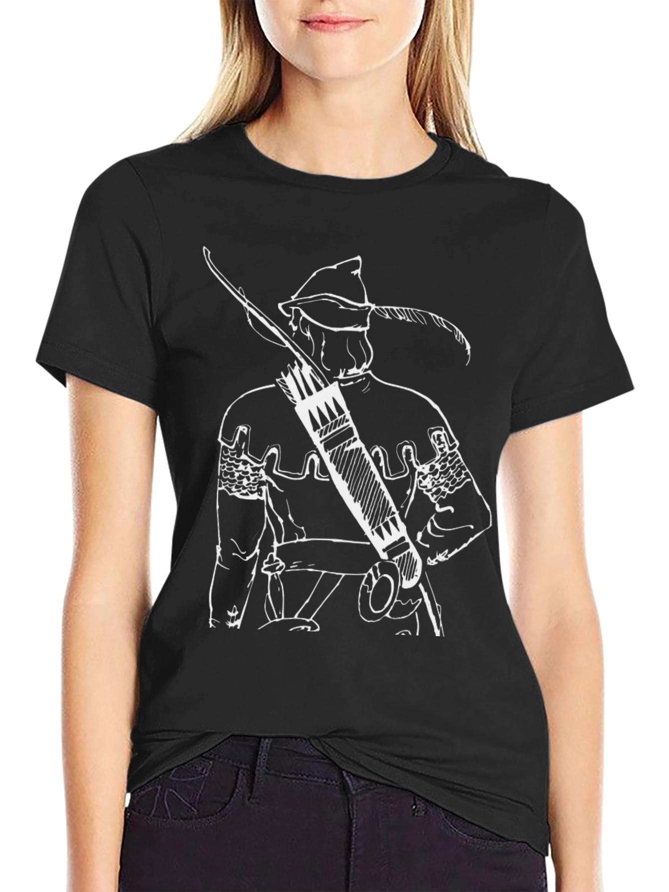 Archer Sketch Graphic Tee - Classic Style