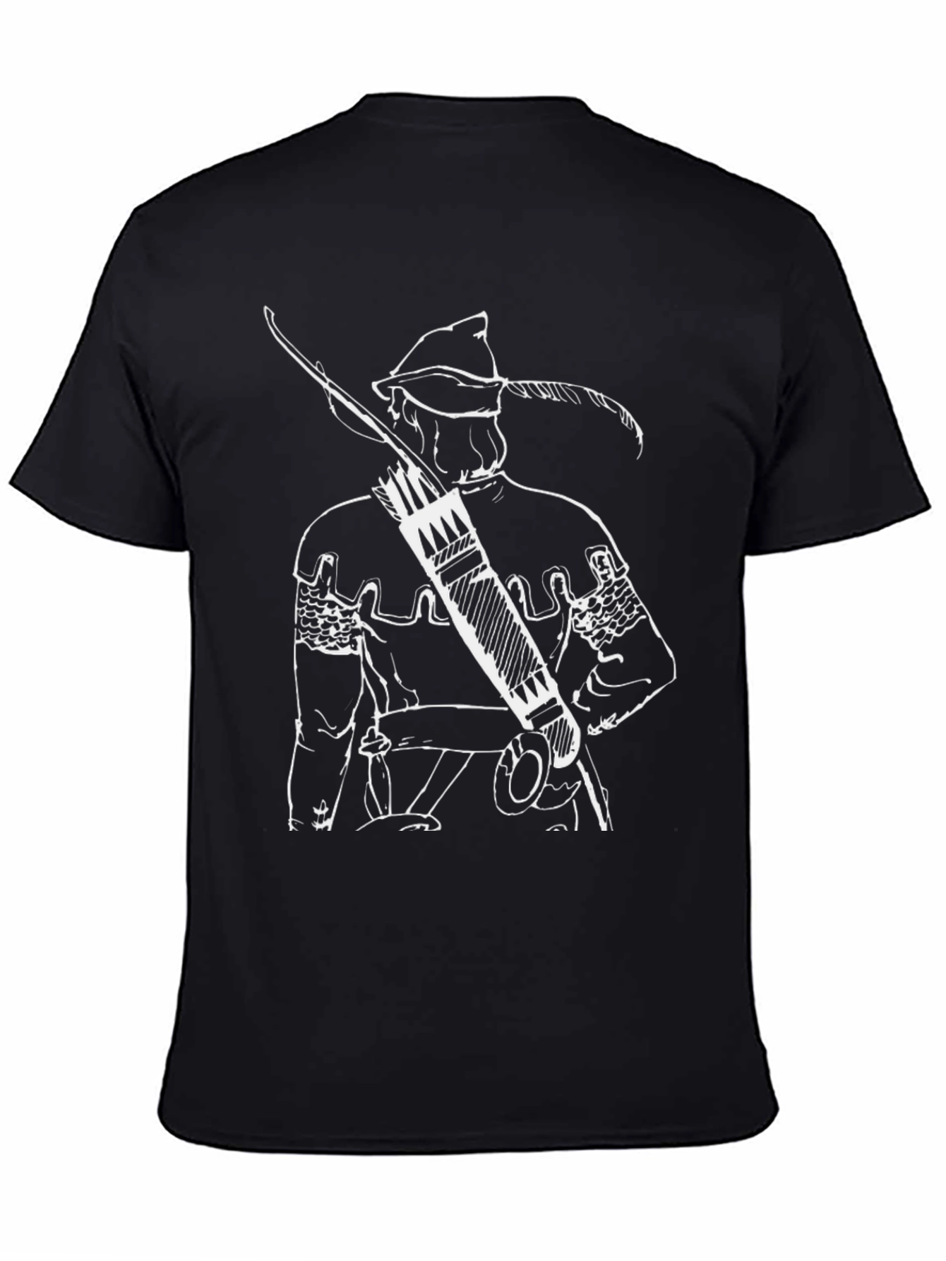 Archer Sketch Graphic Tee - Classic Style