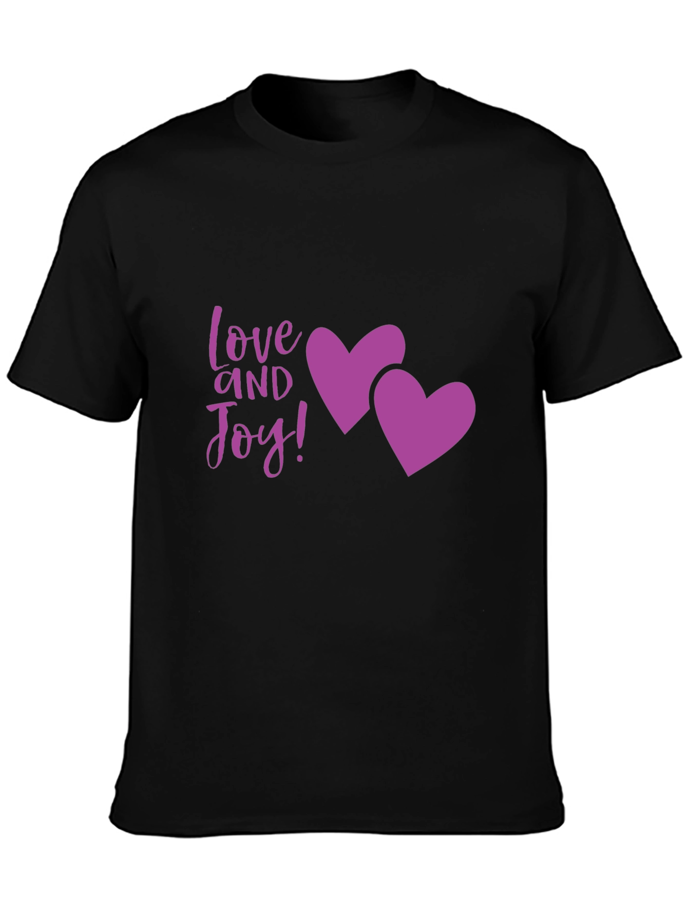 Love and Joy Graphic Tee - Black
