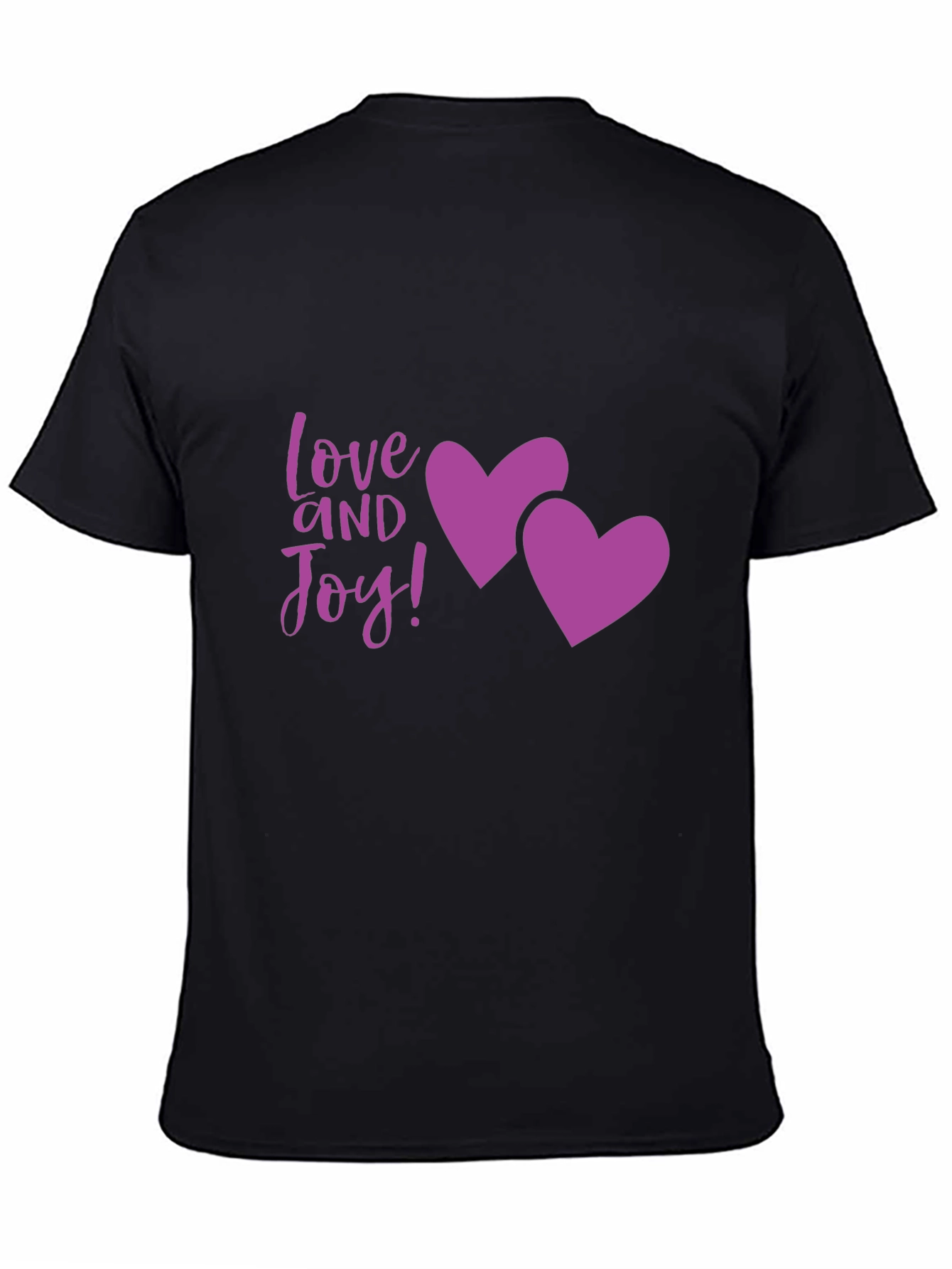 Love and Joy Graphic Tee - Black