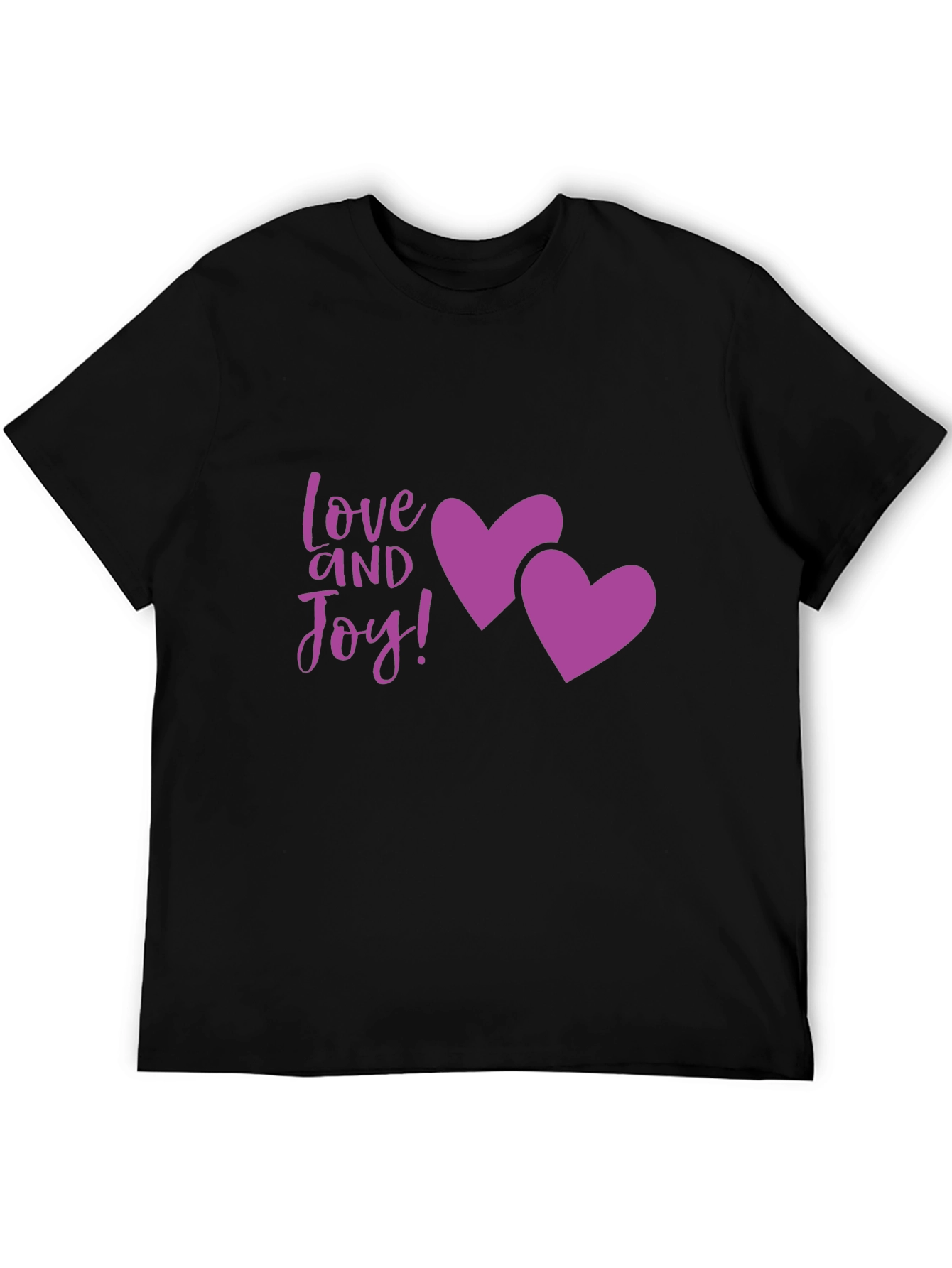 Love and Joy Graphic Tee - Black