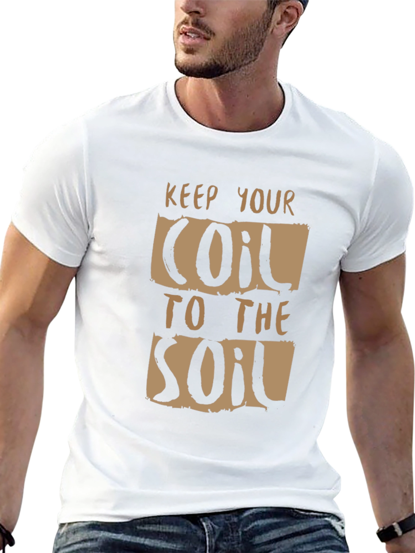 Keep Your Coil To The Soil Black Graphic Tee