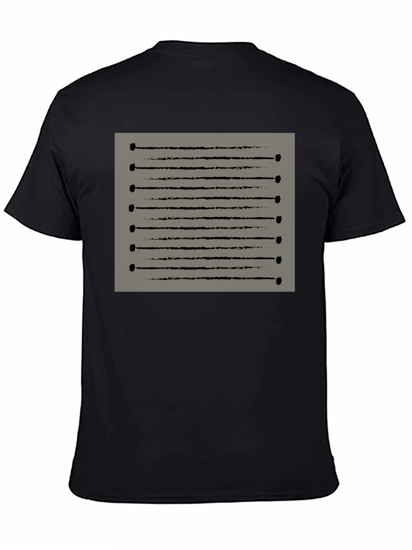 Abstract Line Art Graphic Tee - Modern Casual Shirt