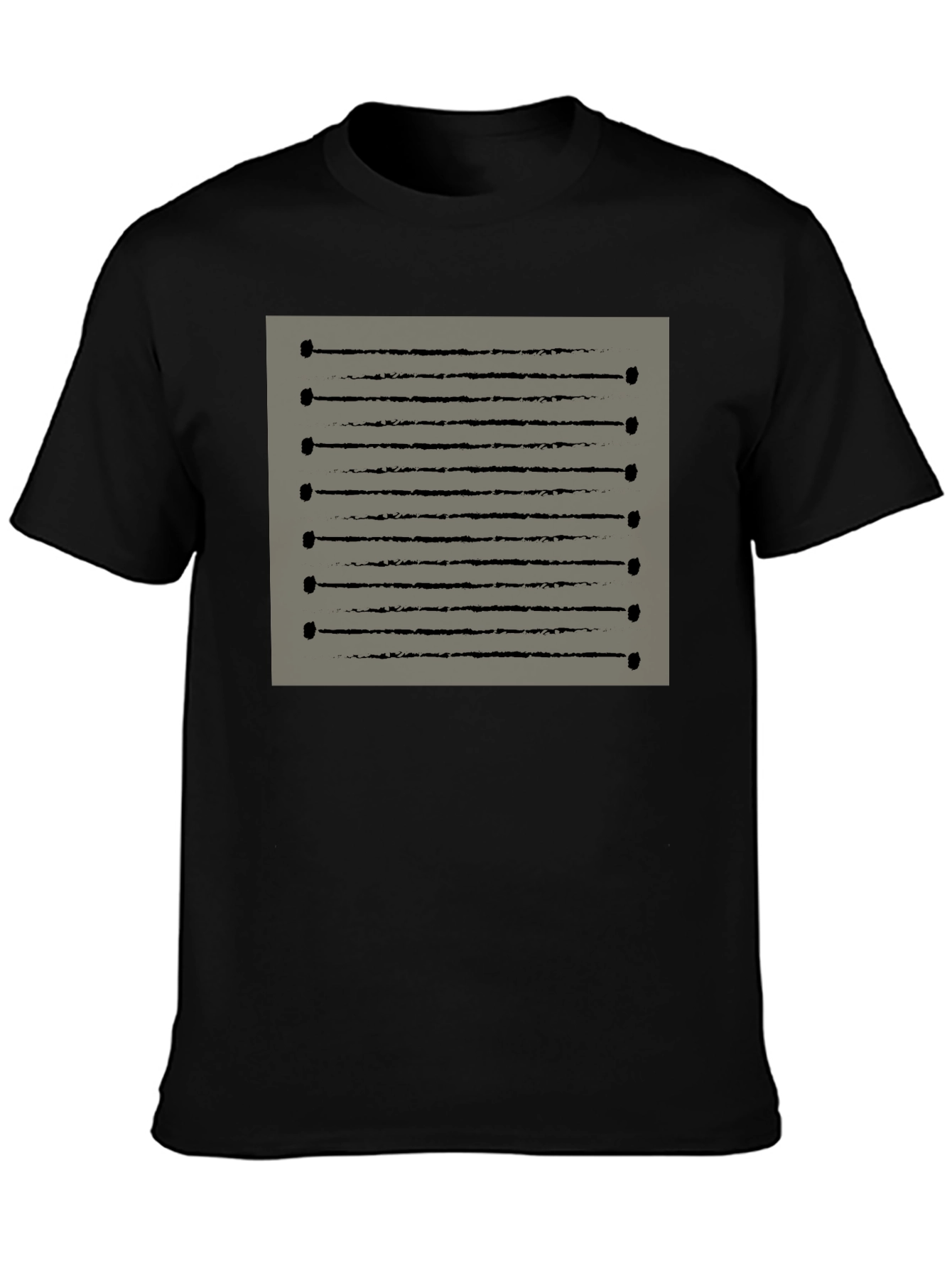 Abstract Line Art Graphic Tee - Modern Casual Shirt