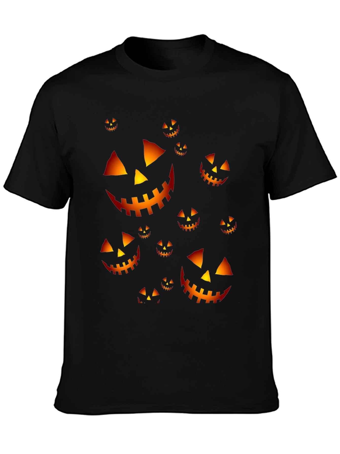Halloween Pumpkin Face T-Shirt - Spooky Season