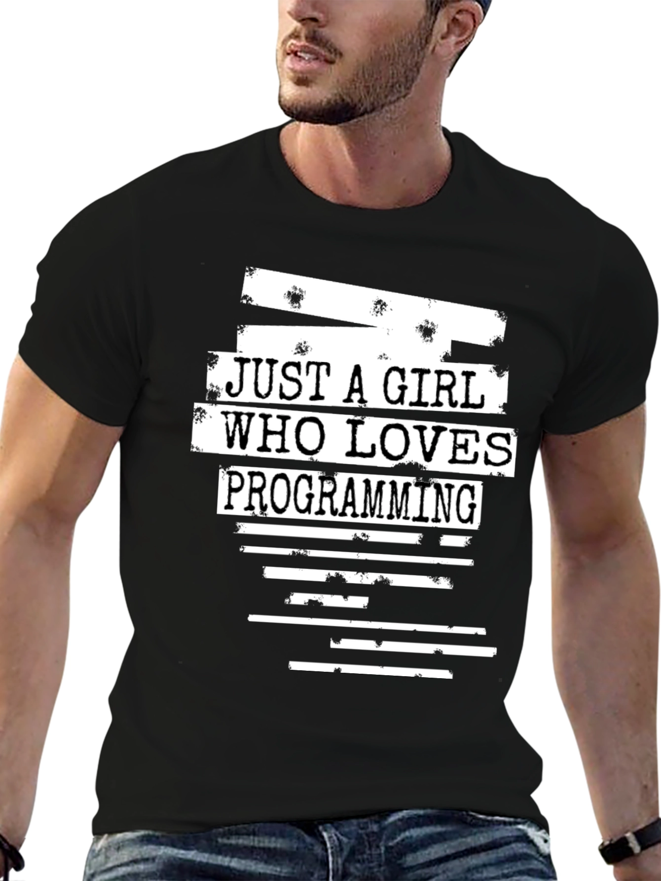 Just A Girl Who Loves Programming Graphic T-Shirt