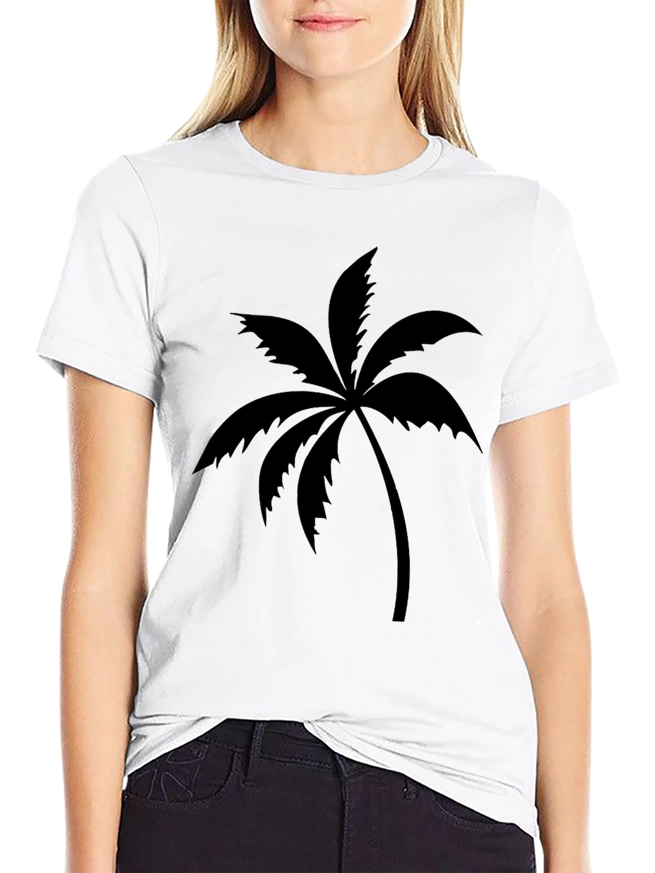 Palm Tree Graphic Tee - Casual Comfort