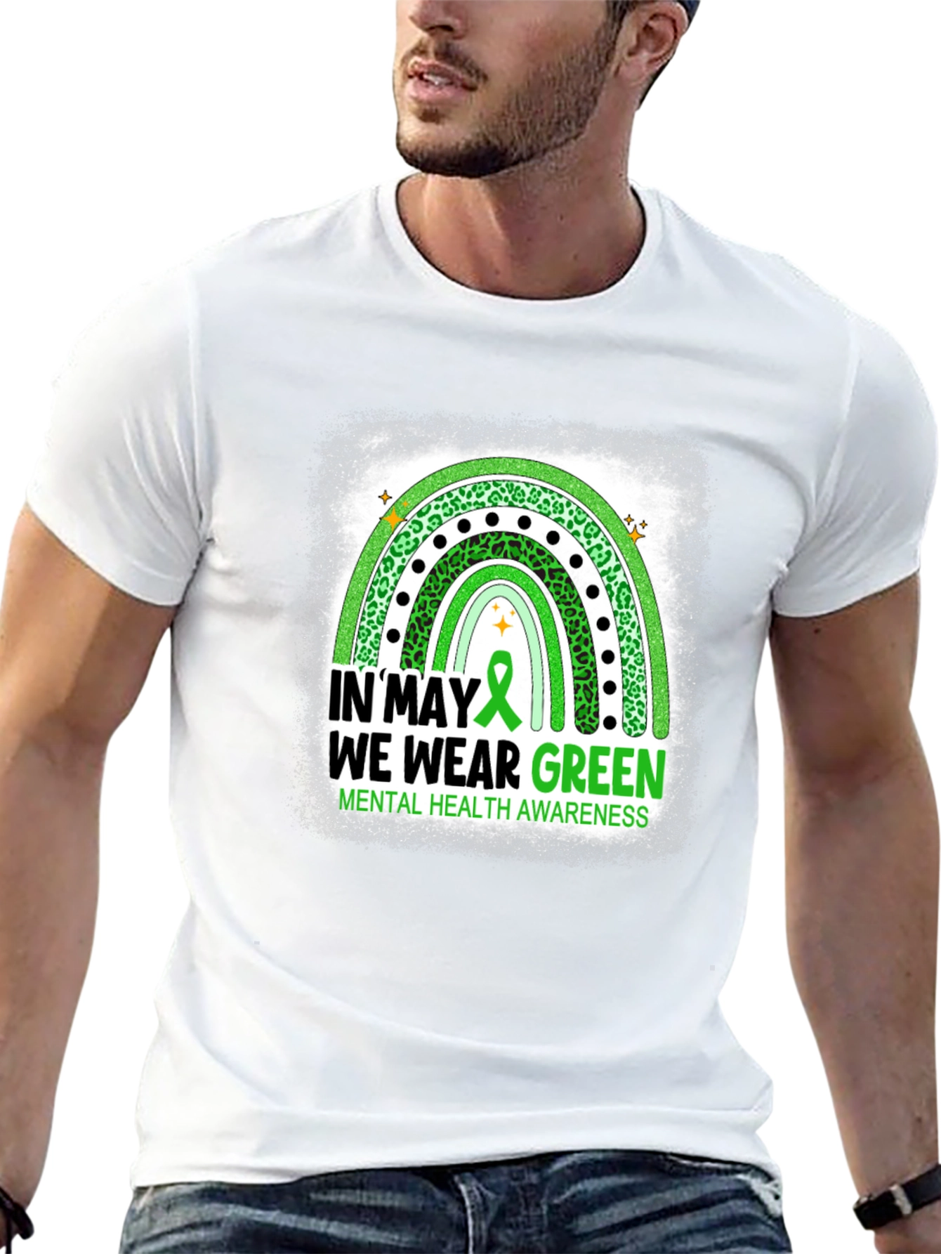 In May We Wear Green Mental Health Awareness T-Shirt