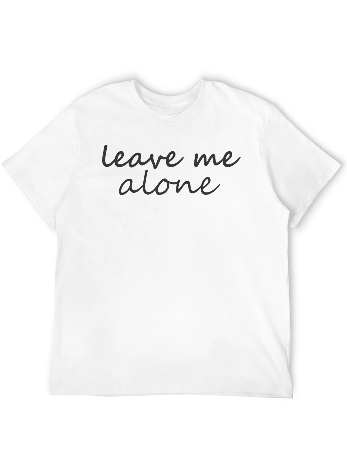 Leave Me Alone Graphic T-Shirt - Black