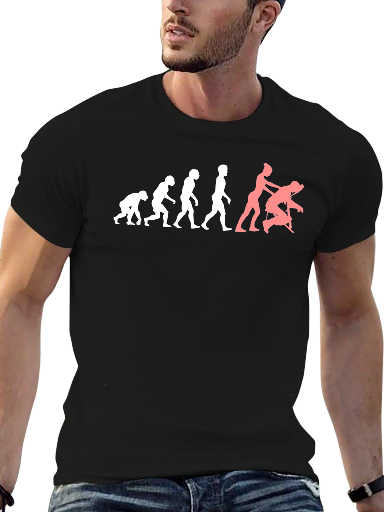 Evolution of Massage T-Shirt - Funny Graphic Tee