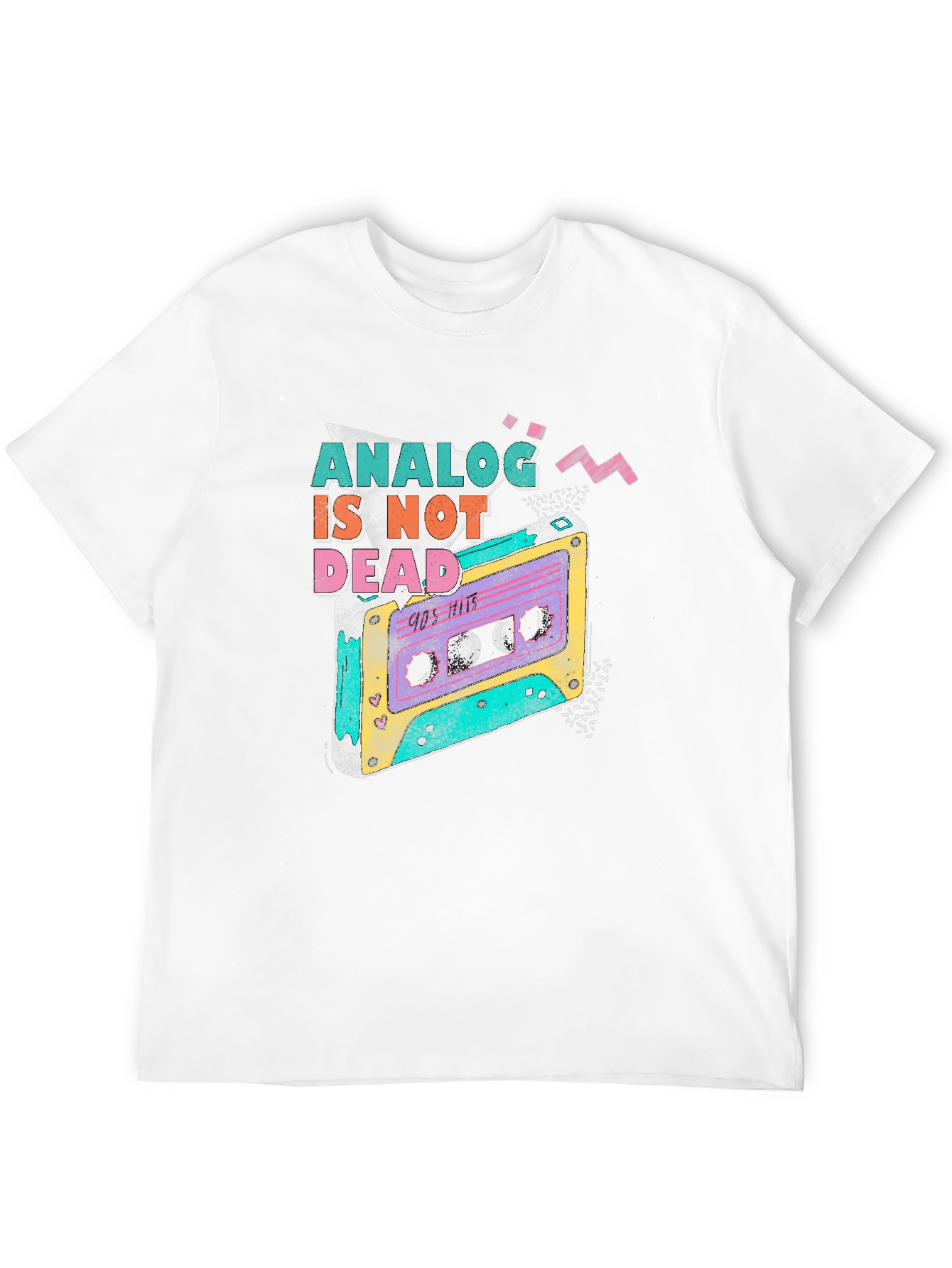 Retro 90s Analog is Not Dead Cassette T-Shirt