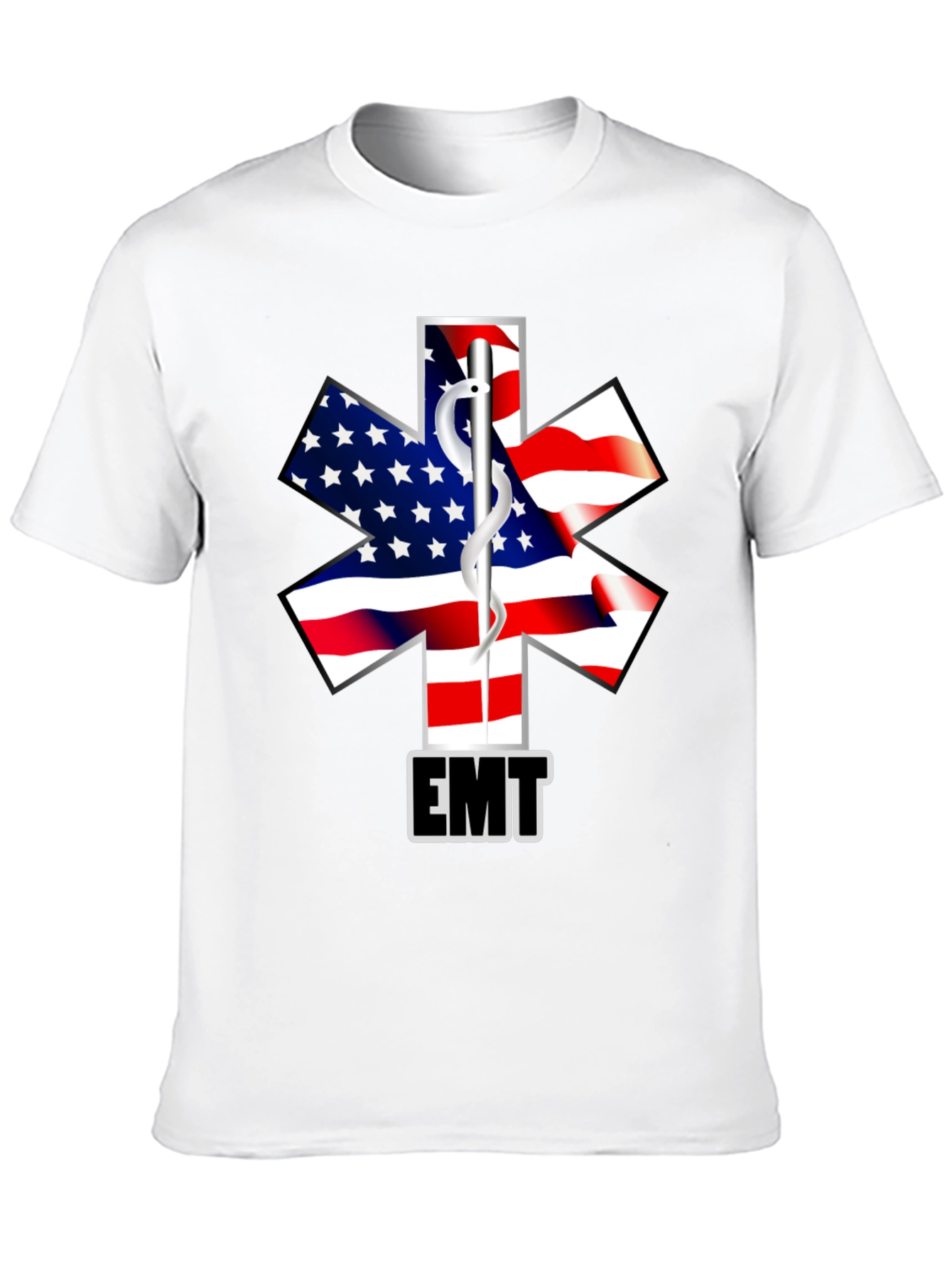 American Flag EMT T-Shirt - First Responder Tee