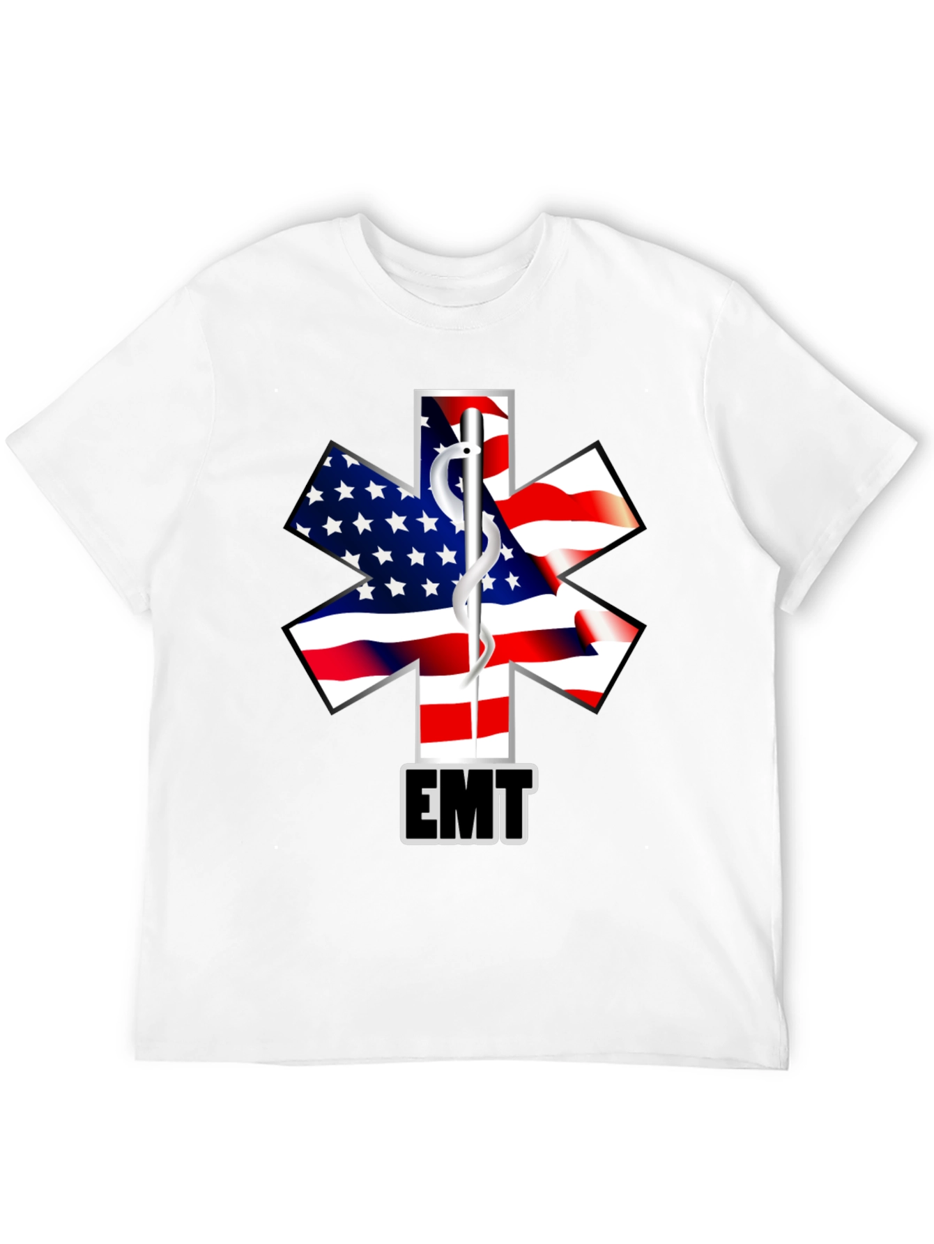 American Flag EMT T-Shirt - First Responder Tee
