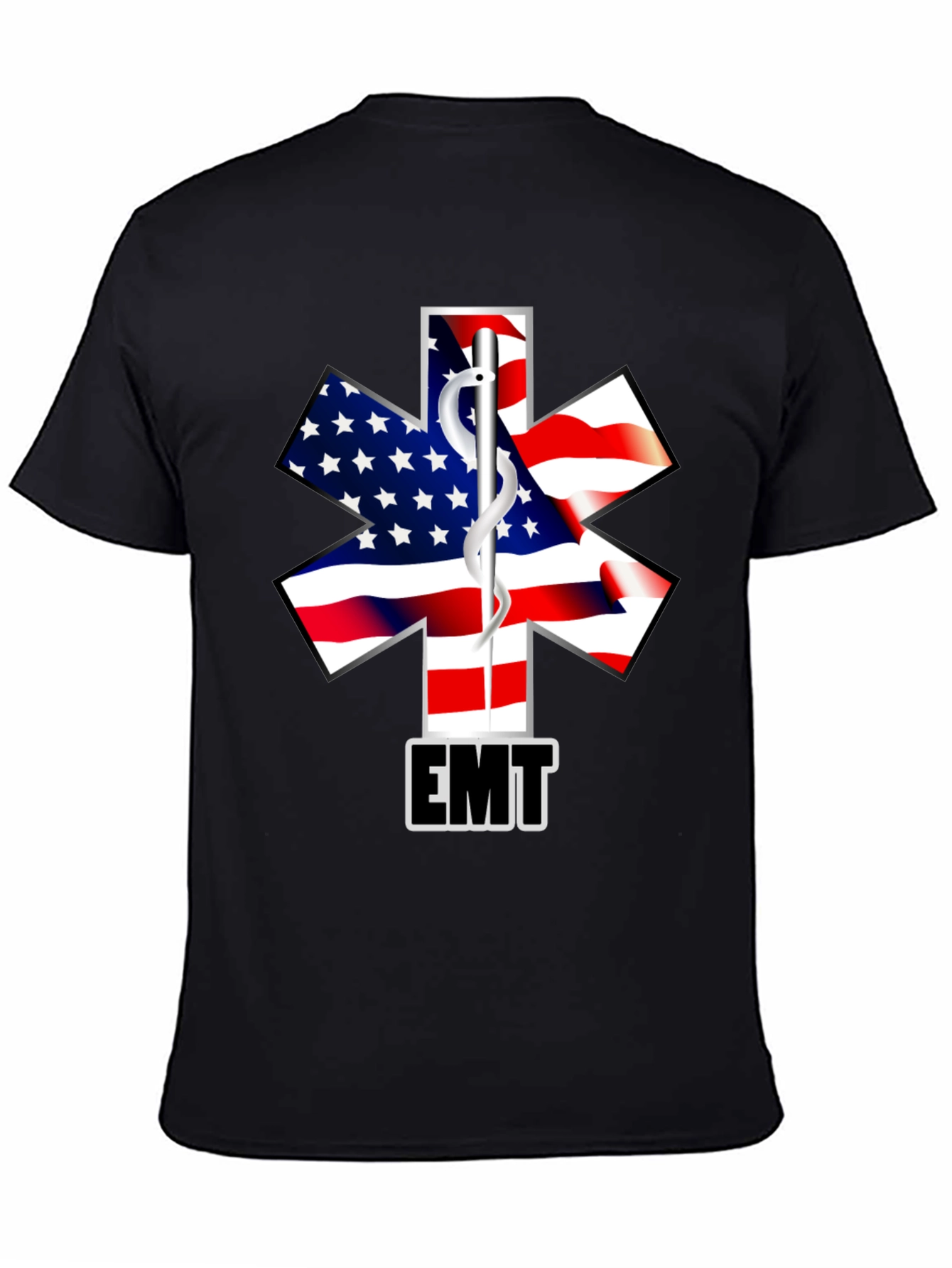 American Flag EMT T-Shirt - First Responder Tee