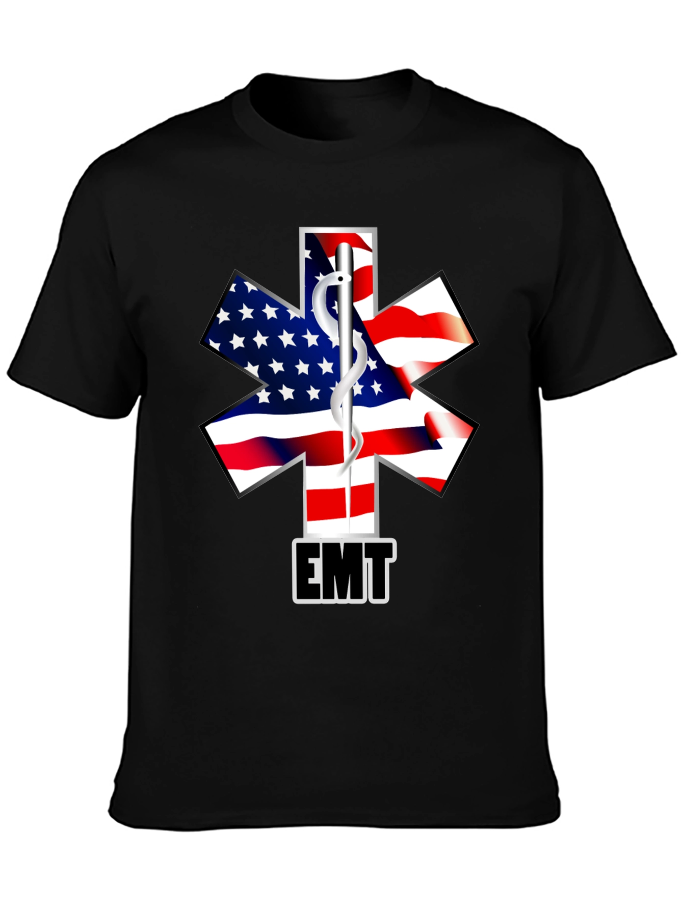 American Flag EMT T-Shirt - First Responder Tee