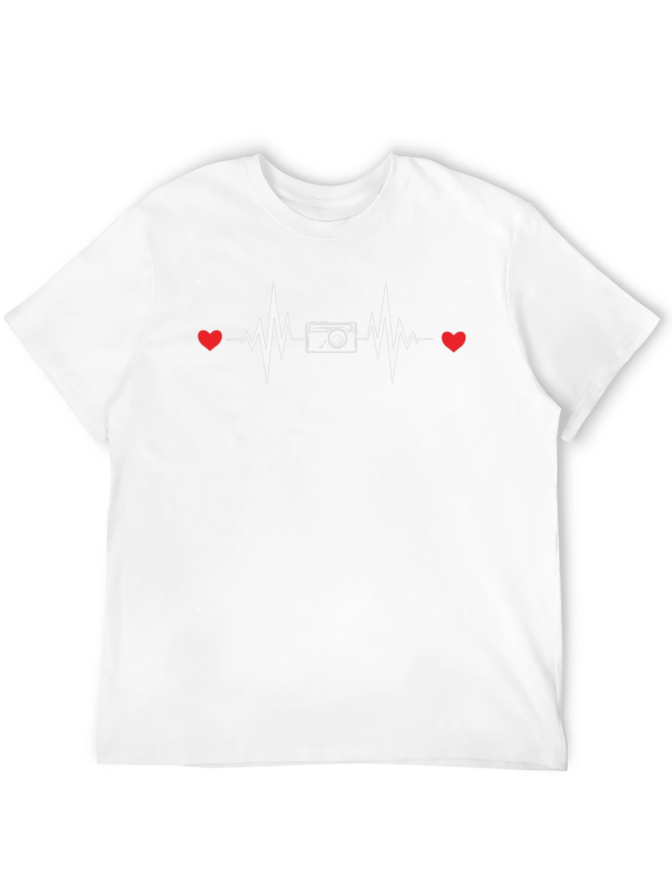 Photographer Heartbeat Graphic T-Shirt