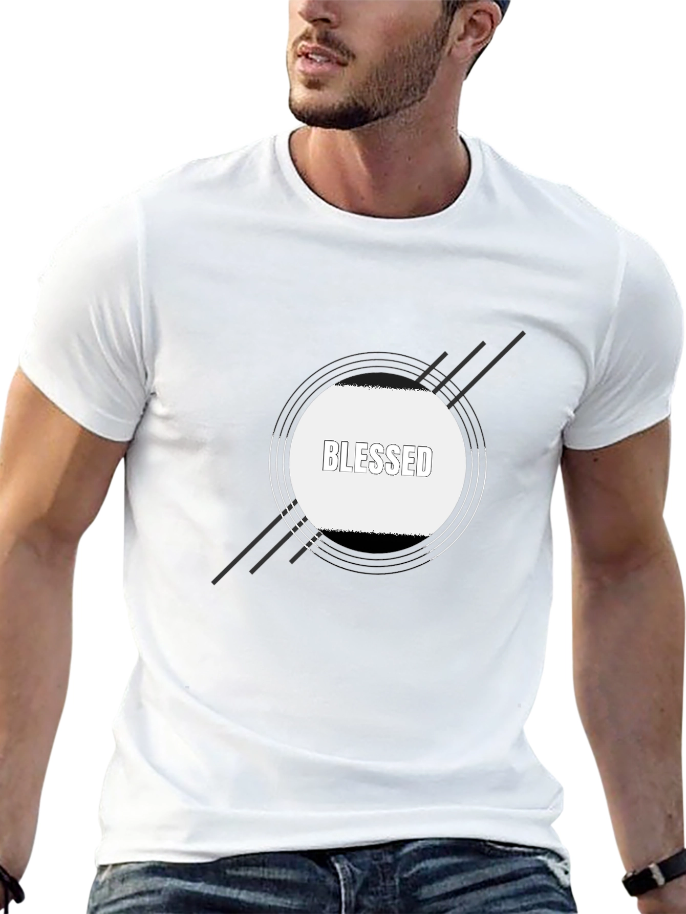 Blessed Graphic Black T-Shirt