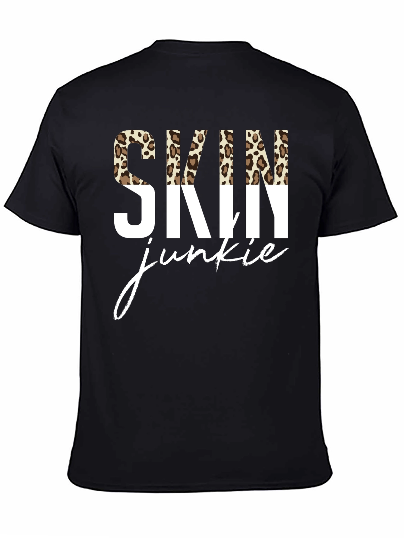 Skin Junkie Leopard Print Graphic Tee