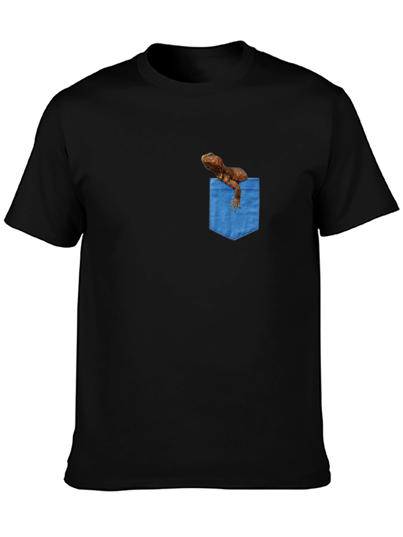 Bearded Dragon Pocket Tee - Novelty Graphic T-Shirt