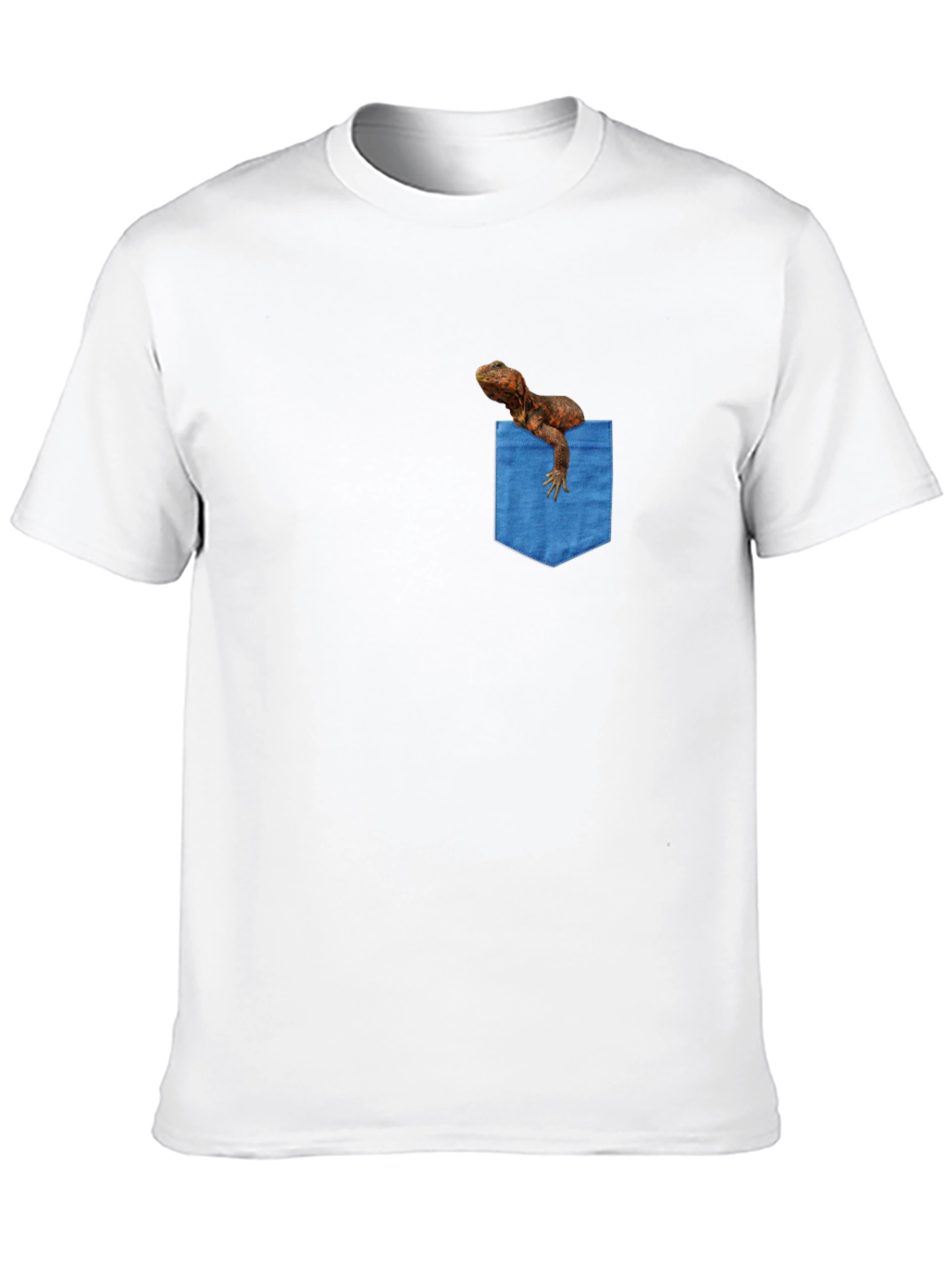 Bearded Dragon Pocket Tee - Novelty Graphic T-Shirt