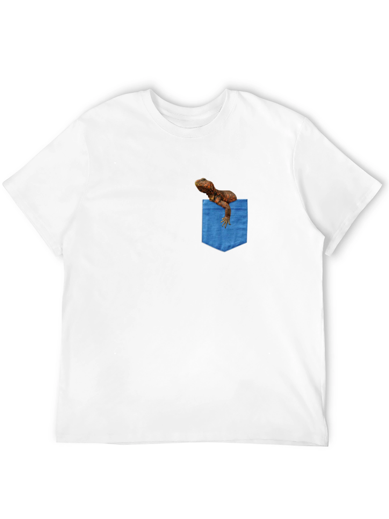 Bearded Dragon Pocket Tee - Novelty Graphic T-Shirt