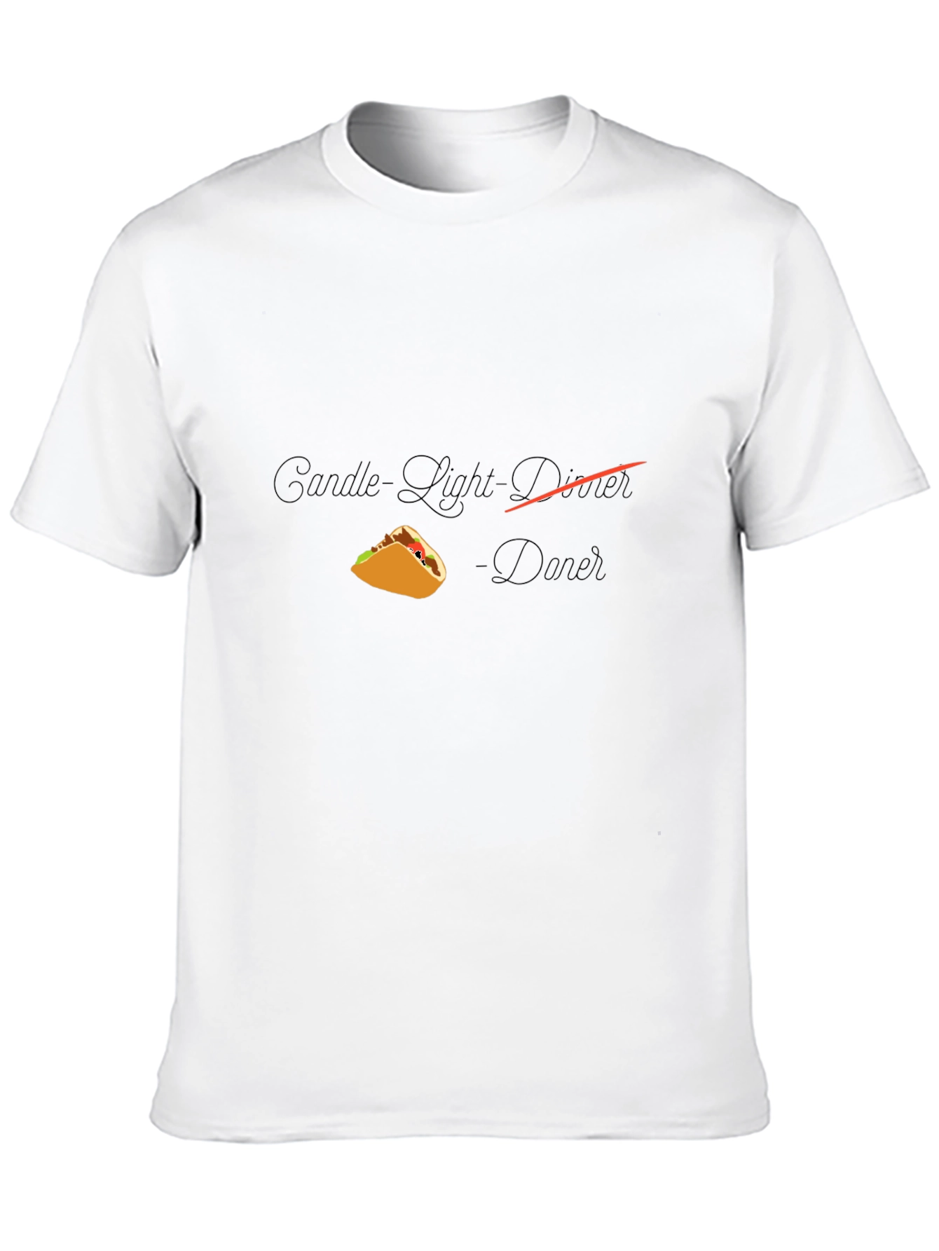 Taco Dinner T-Shirt - Candlelight Novelty Tee