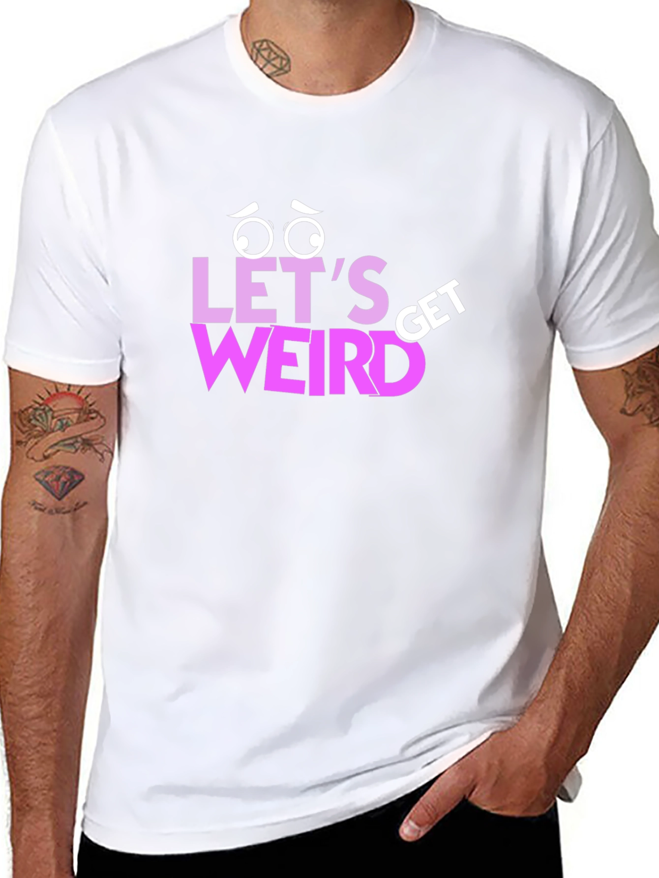 Lets Get Weird Graphic T-Shirt - Black