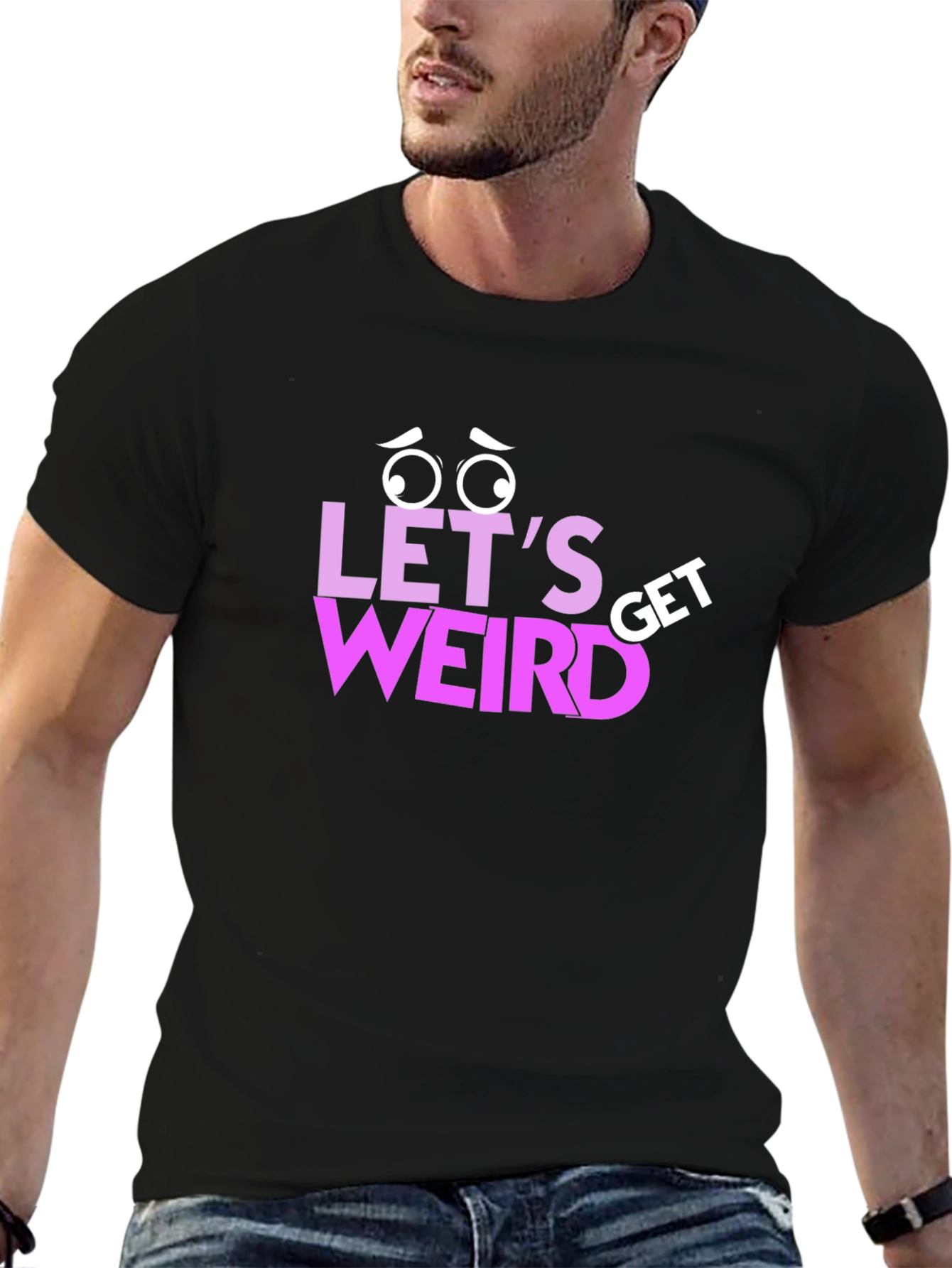 Lets Get Weird Graphic T-Shirt - Black