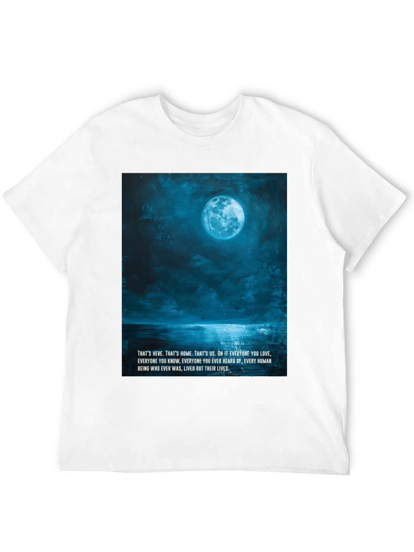 Lunar Landscape Graphic Tee - Black