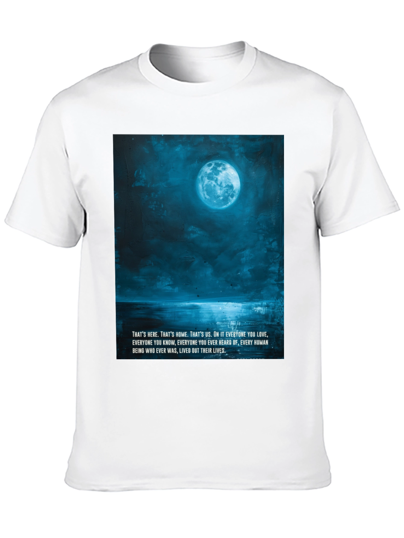 Lunar Landscape Graphic Tee - Black