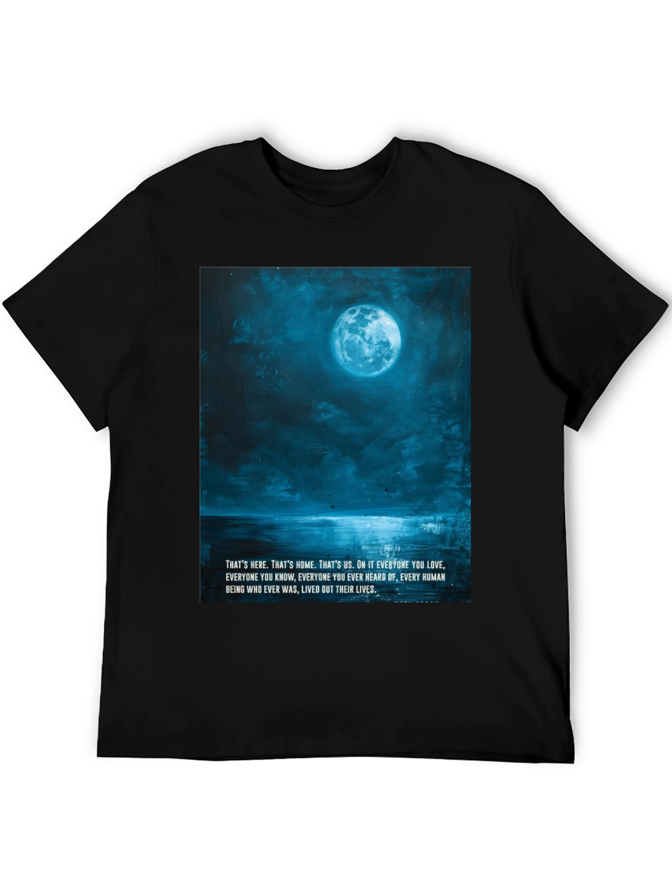 Lunar Landscape Graphic Tee - Black