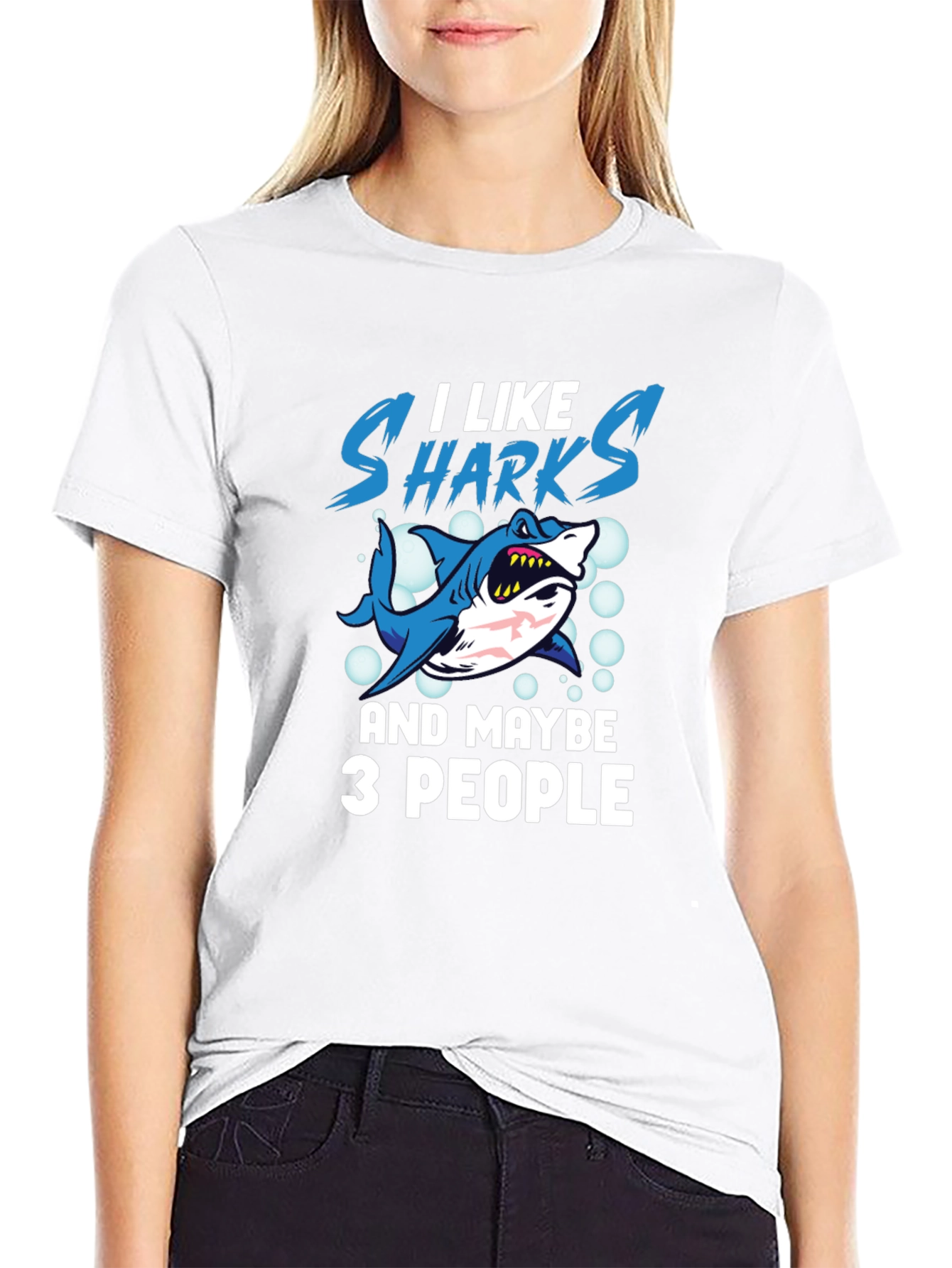 I Like Sharks and Maybe 3 People T-Shirt