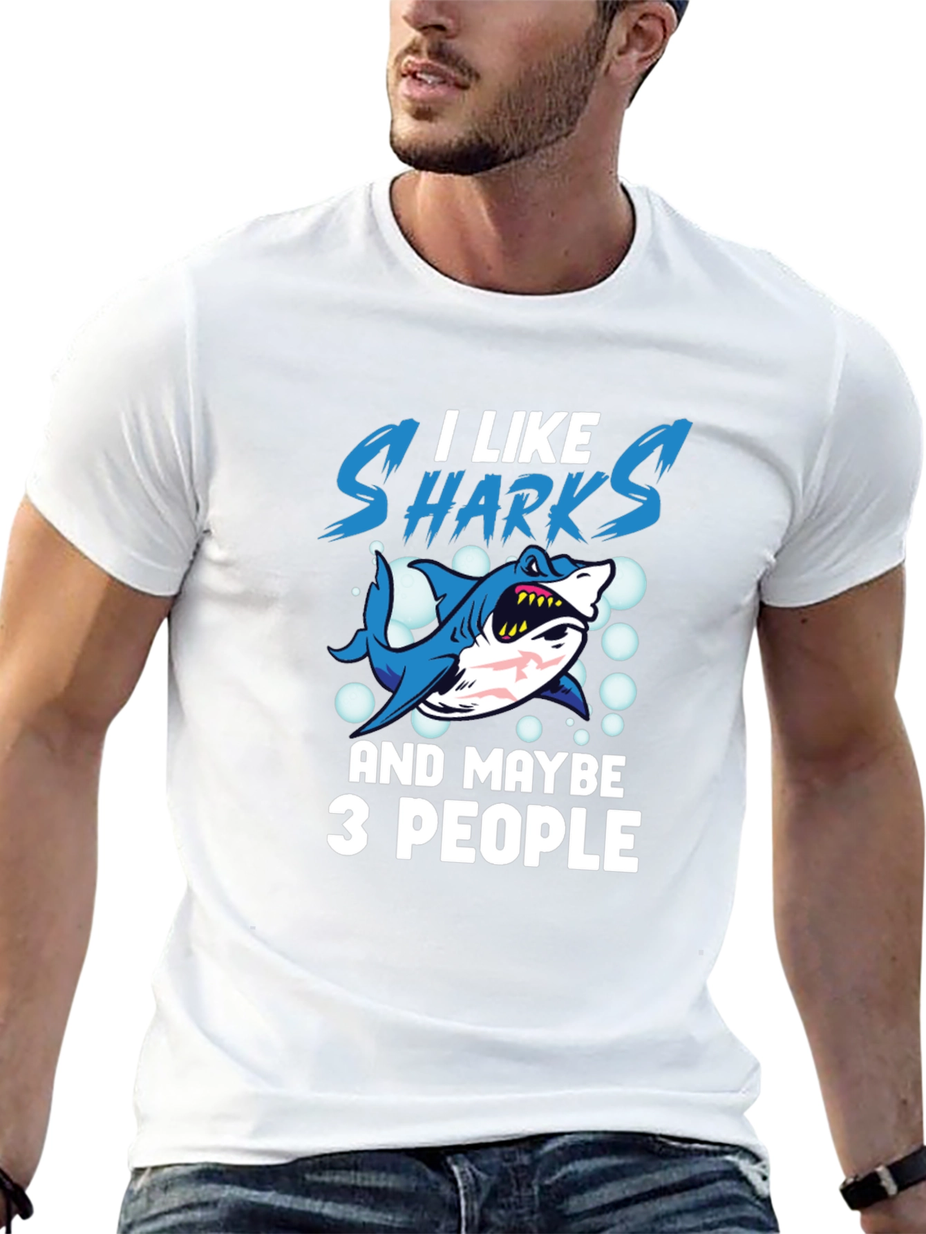 I Like Sharks and Maybe 3 People T-Shirt