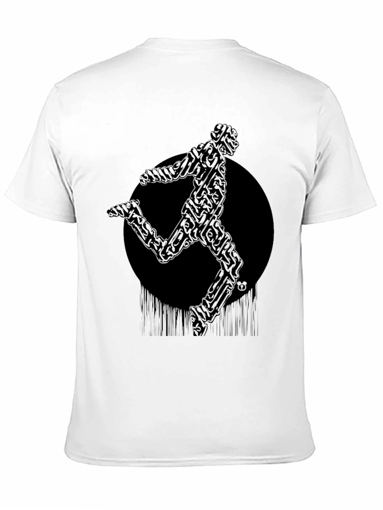 Abstract Runner Graphic T-Shirt