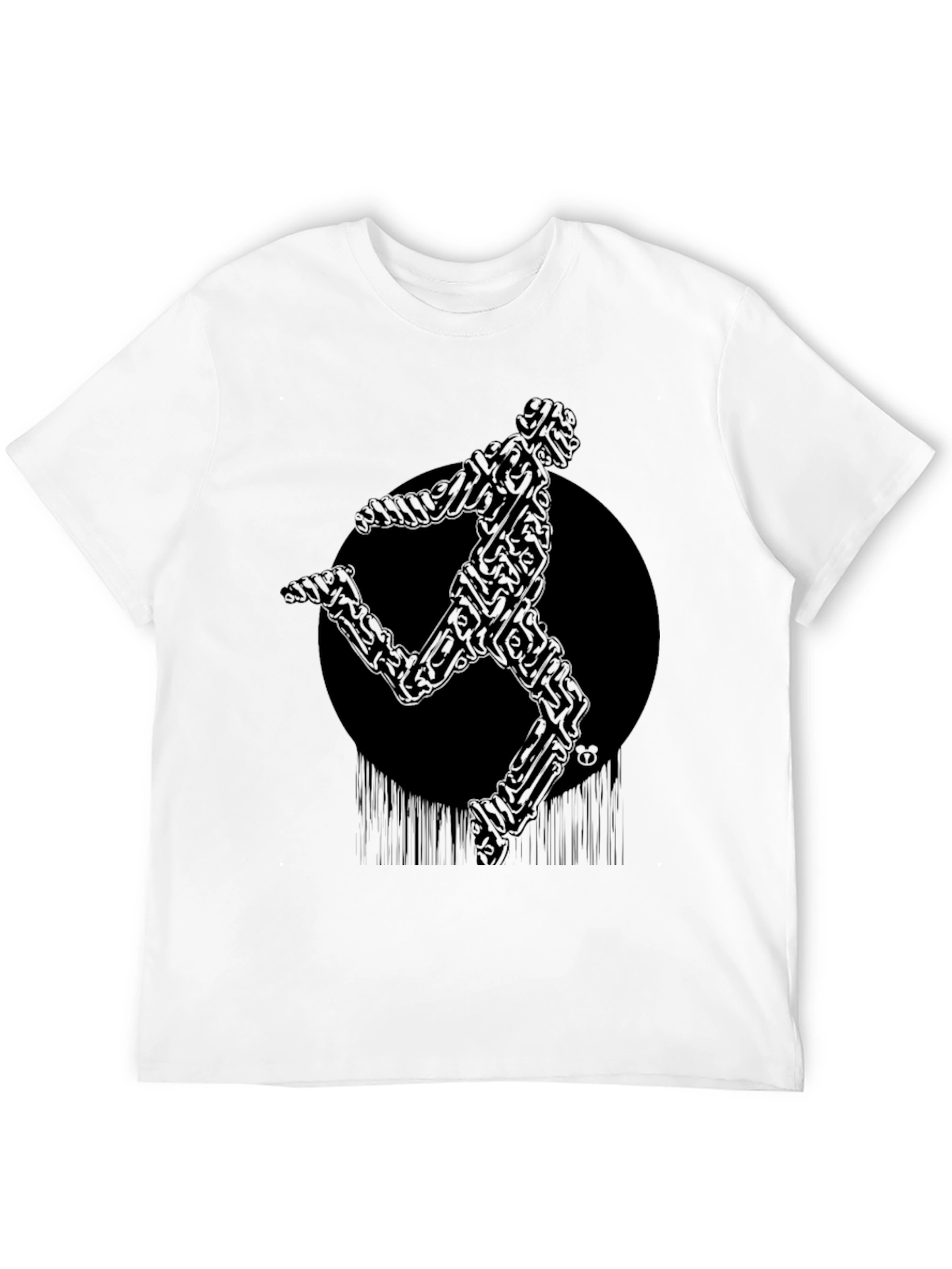 Abstract Runner Graphic T-Shirt