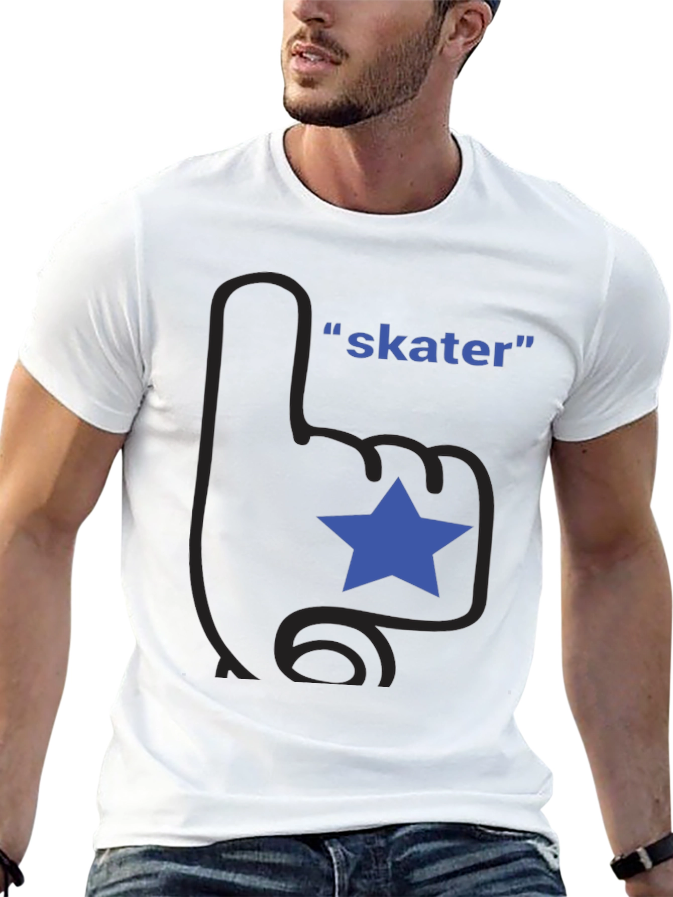 Skater Star Black T-Shirt