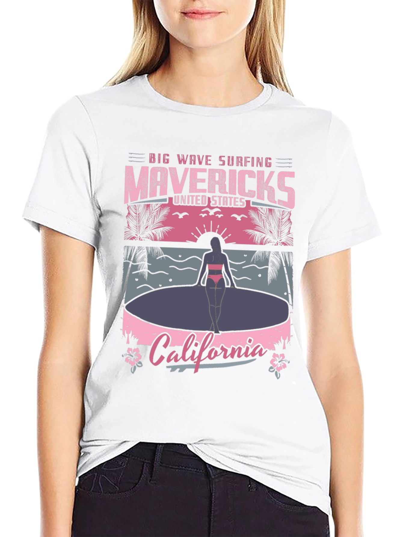 Mavericks California Surfing T-Shirt