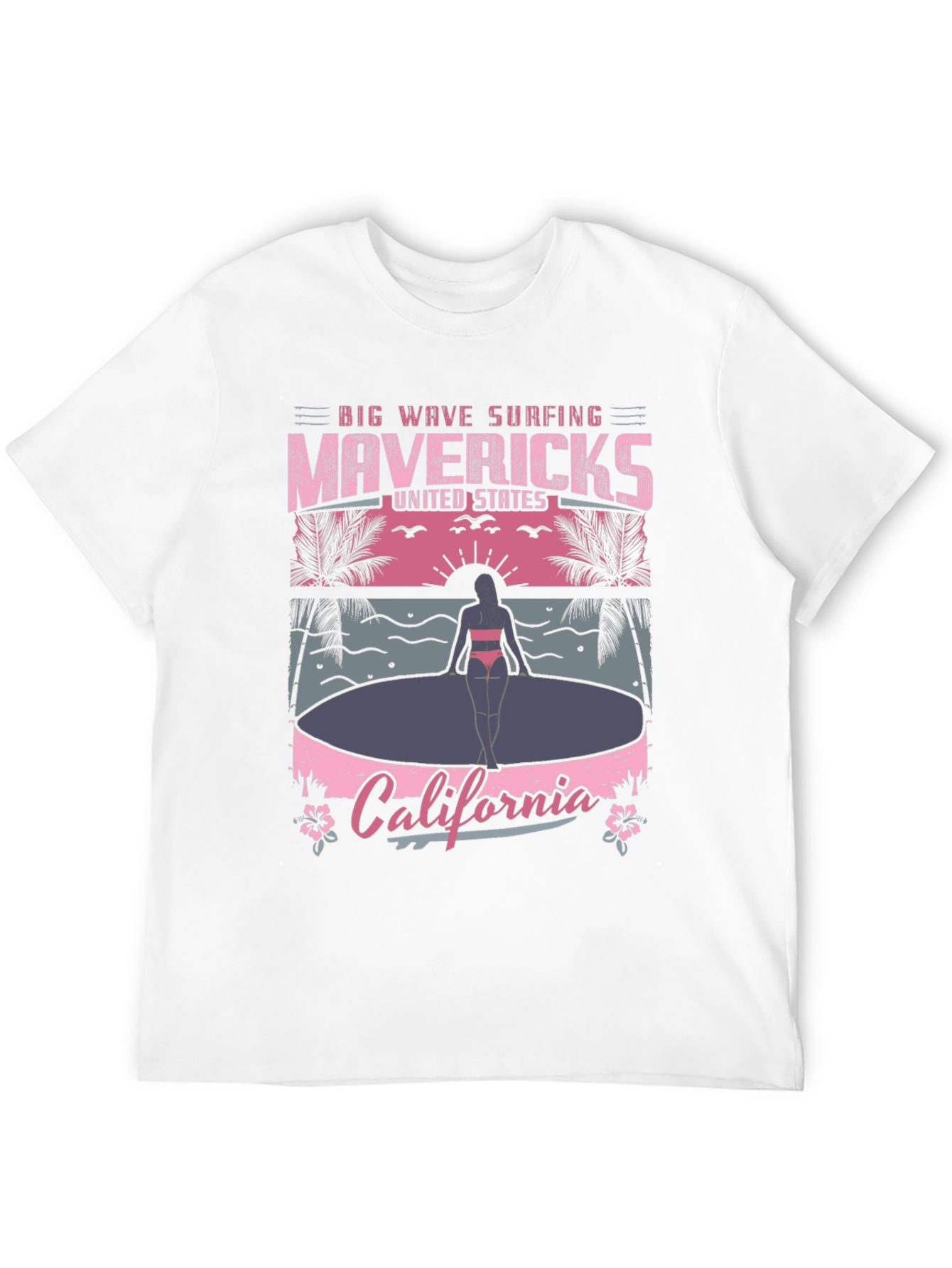 Mavericks California Surfing T-Shirt
