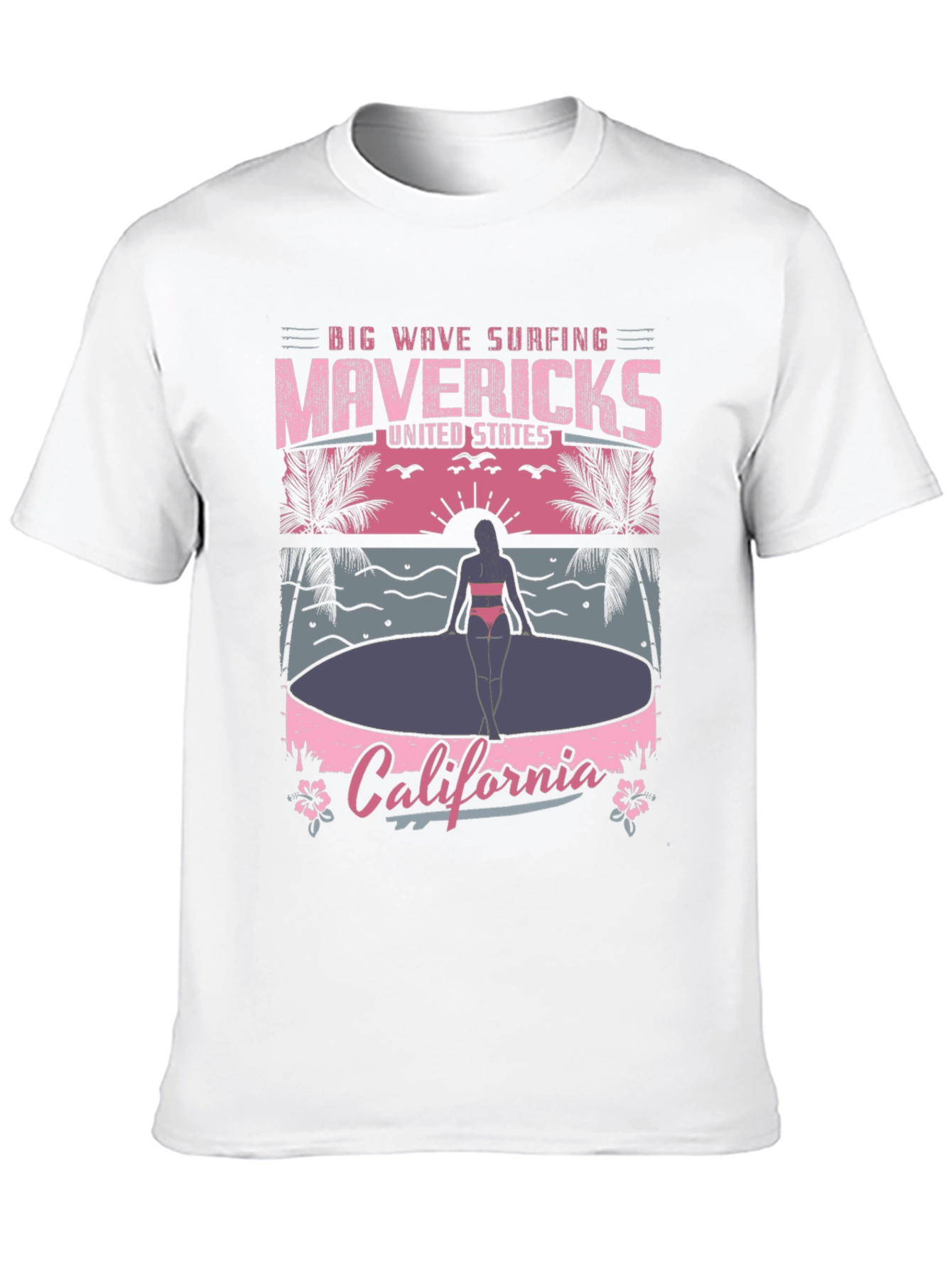 Mavericks California Surfing T-Shirt