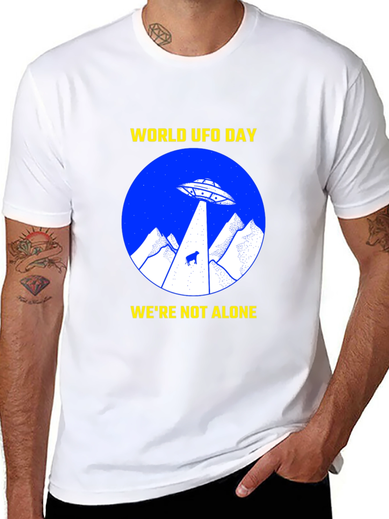 World UFO Day T-Shirt - Were Not Alone
