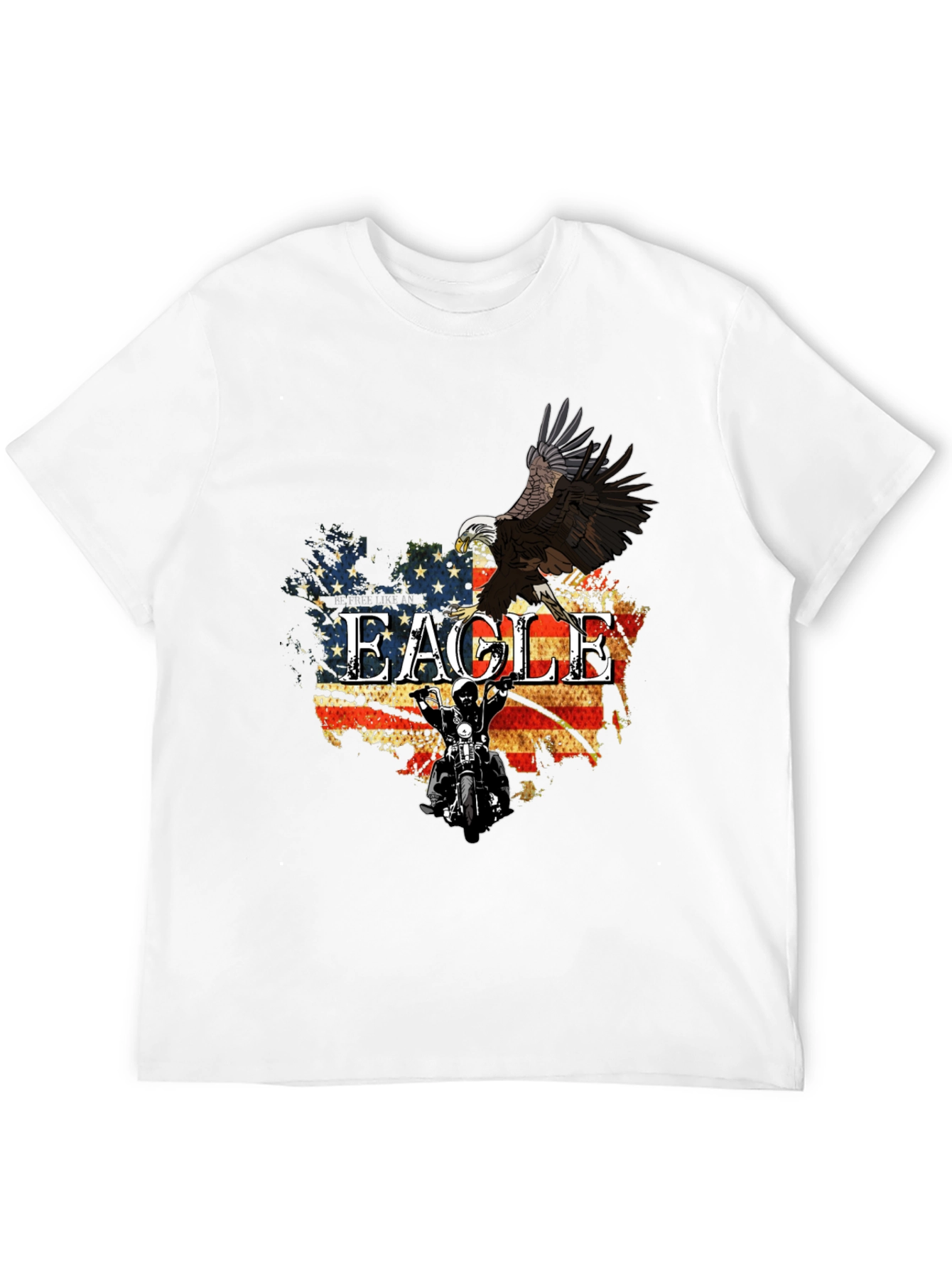 American Eagle Motorcycle Graphic T-Shirt