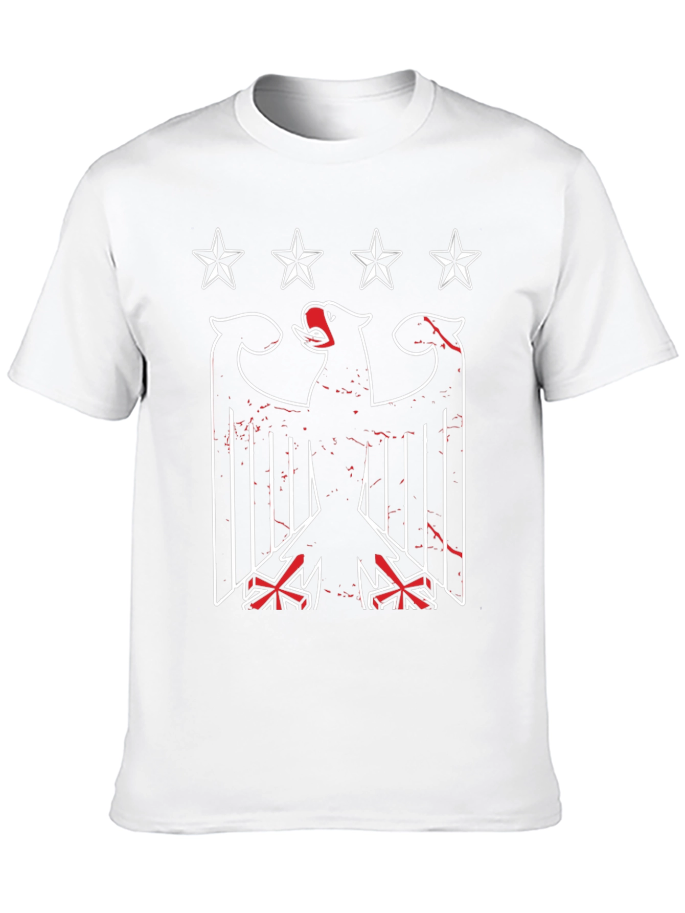 Graphic Eagle T-Shirt: Patriotic Black Tee