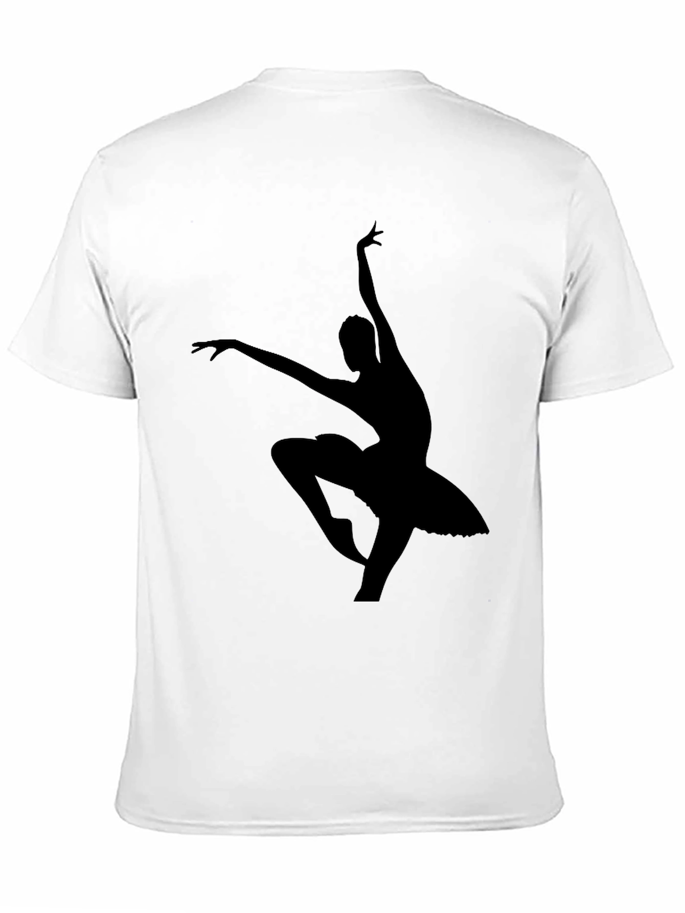 Elegant Ballerina Graphic T-Shirt - Classic Black Tee