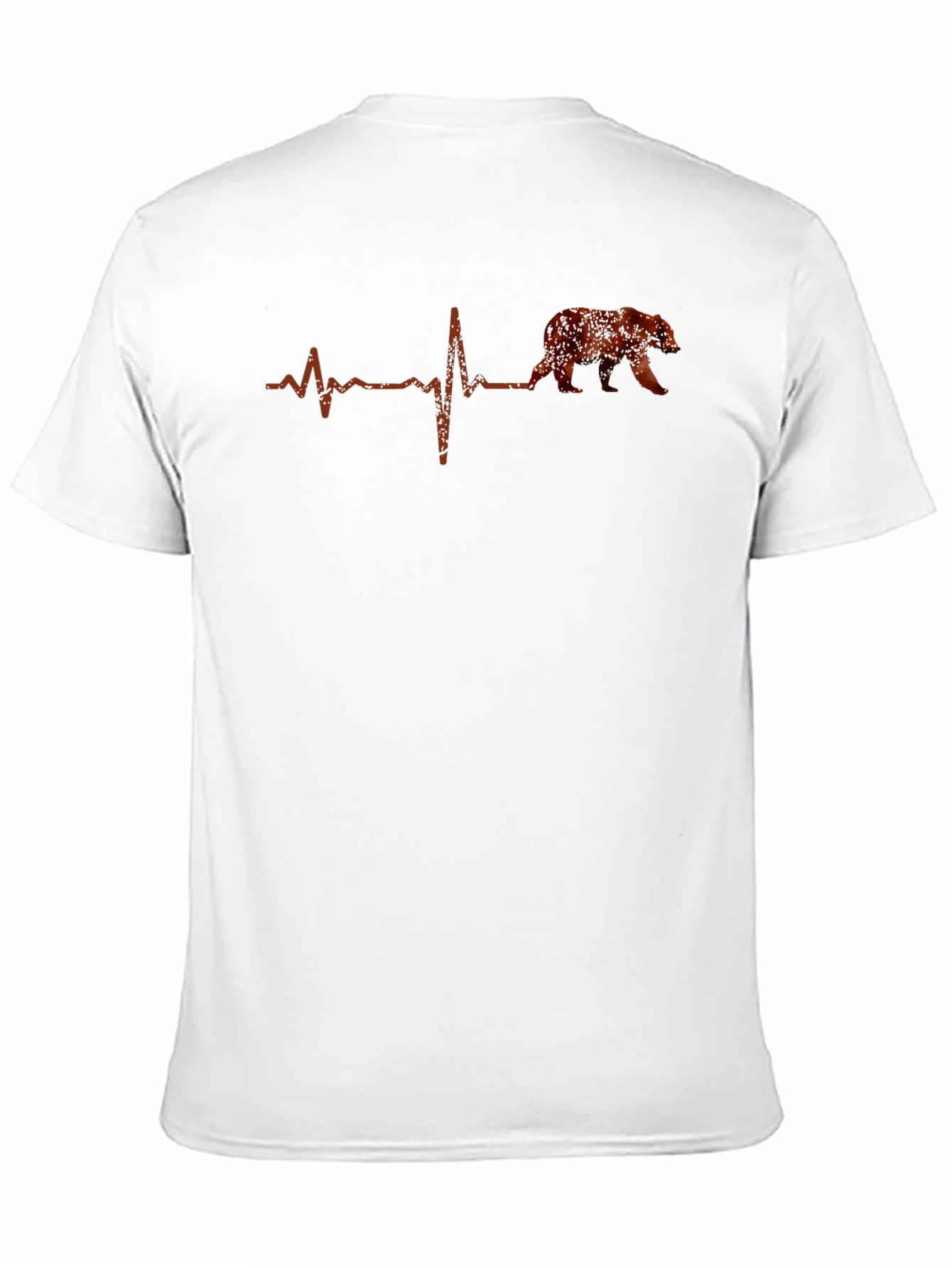 Bear Heartbeat Graphic Tee - Unisex Casual Top