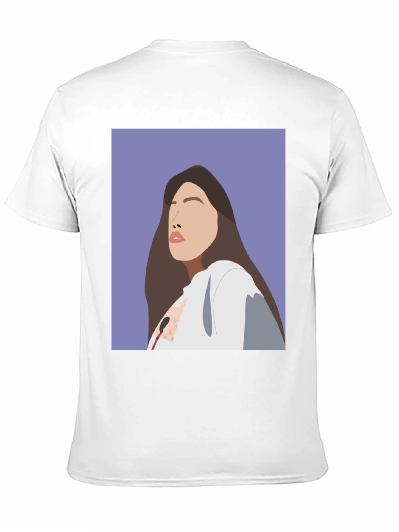 Stylish Graphic Tee: Woman Portrait