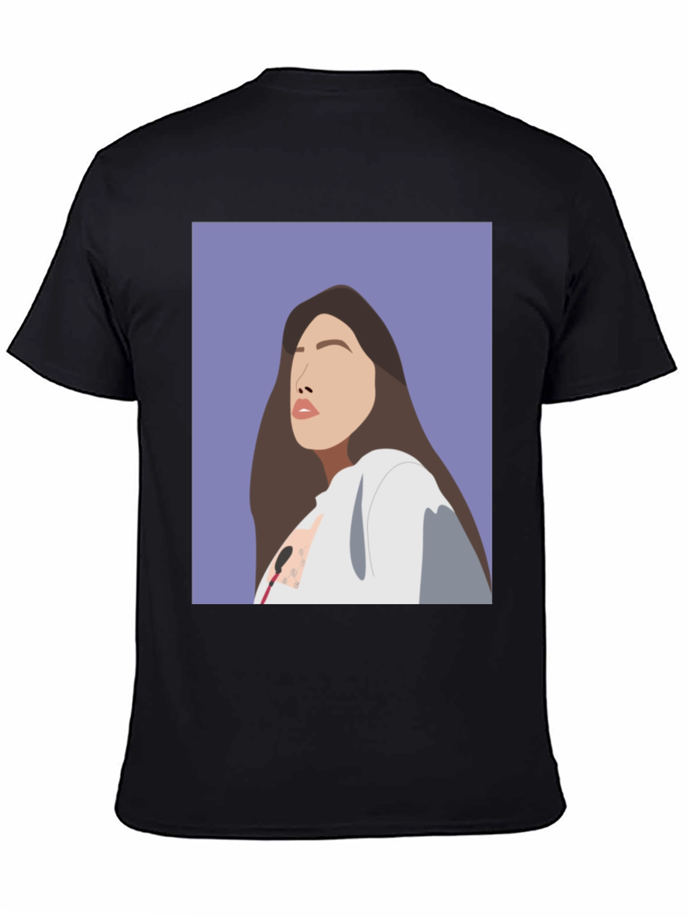 Stylish Graphic Tee: Woman Portrait