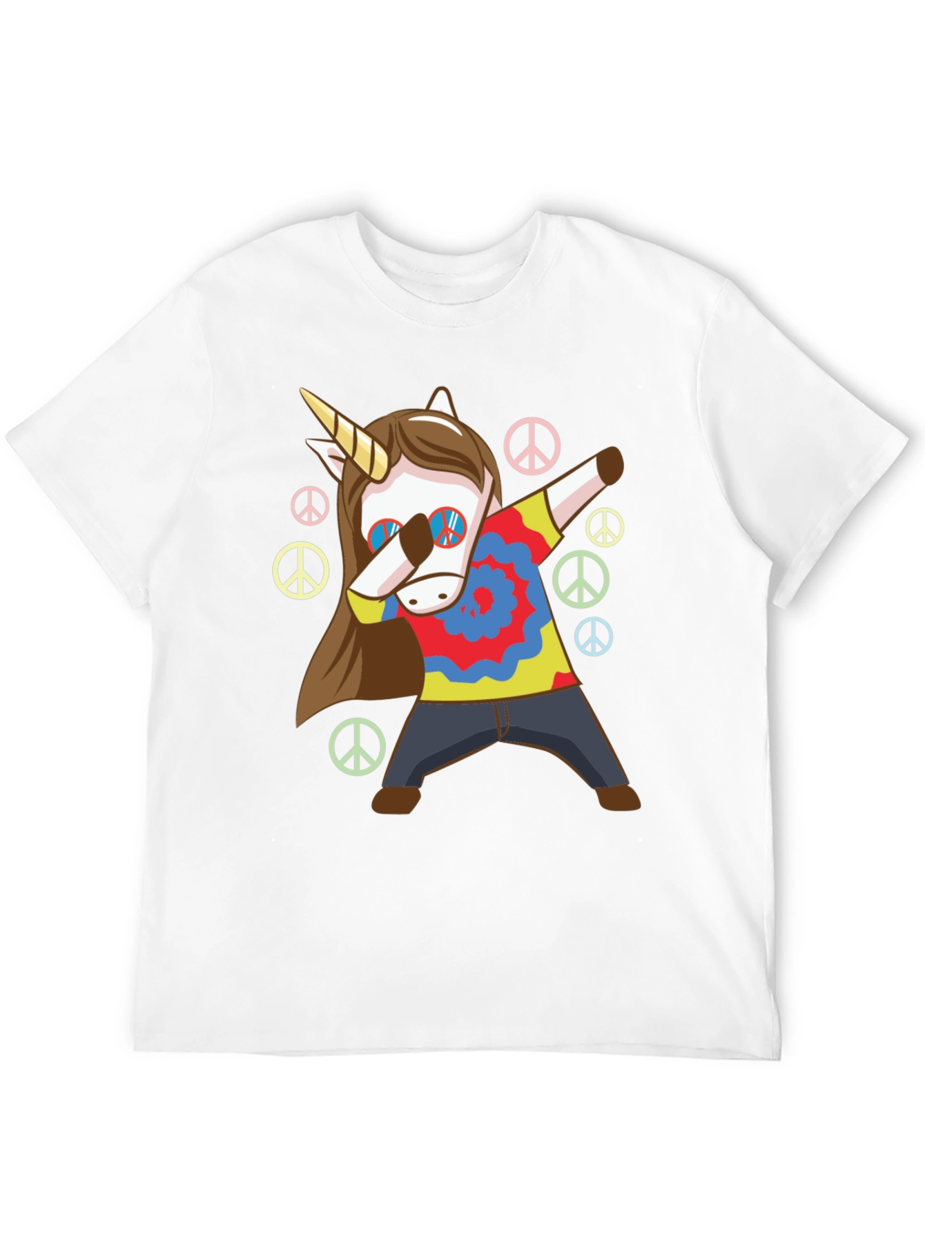 Unicorn Dab T-Shirt: Hippie Peace Style