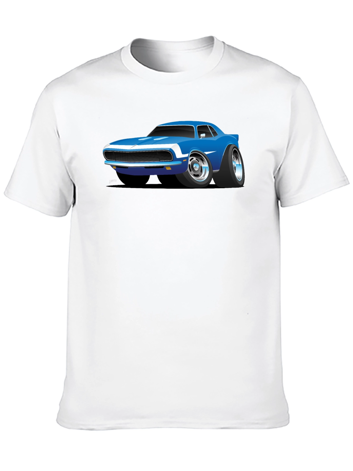 Cartoon Car Graphic T-Shirt