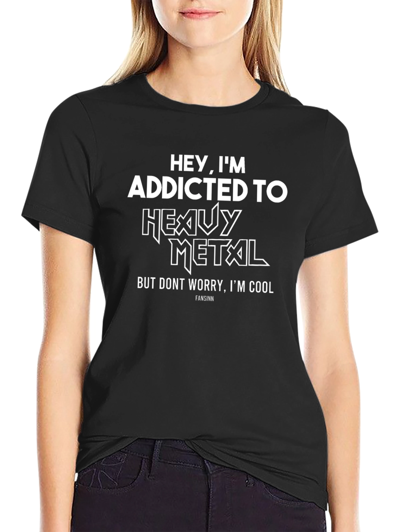 Addicted to Heavy Metal Black T-Shirt